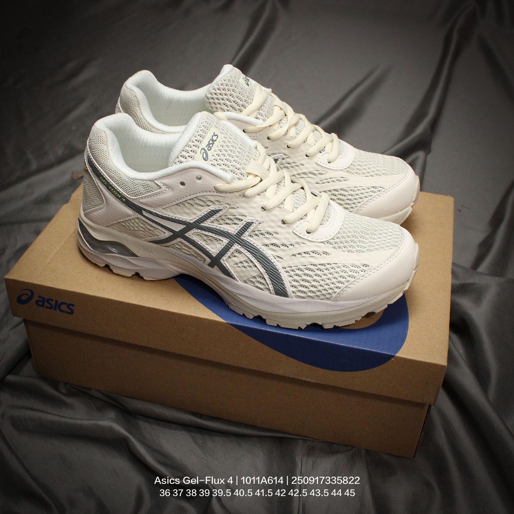 Asics/亚瑟士 男女鞋,采用网织布双密度鞋面材质,中底搭载SPEVA轻质柔软材料嵌入GEL胶缓震,外置耐磨橡胶外底❗️作为入门级缓震鞋,日本专业跑鞋品牌-亚瑟士/Asics Gel-Flux 4代超轻量休闲运动慢跑鞋“ 1011A614 类型:男女鞋 编码:250917335.822