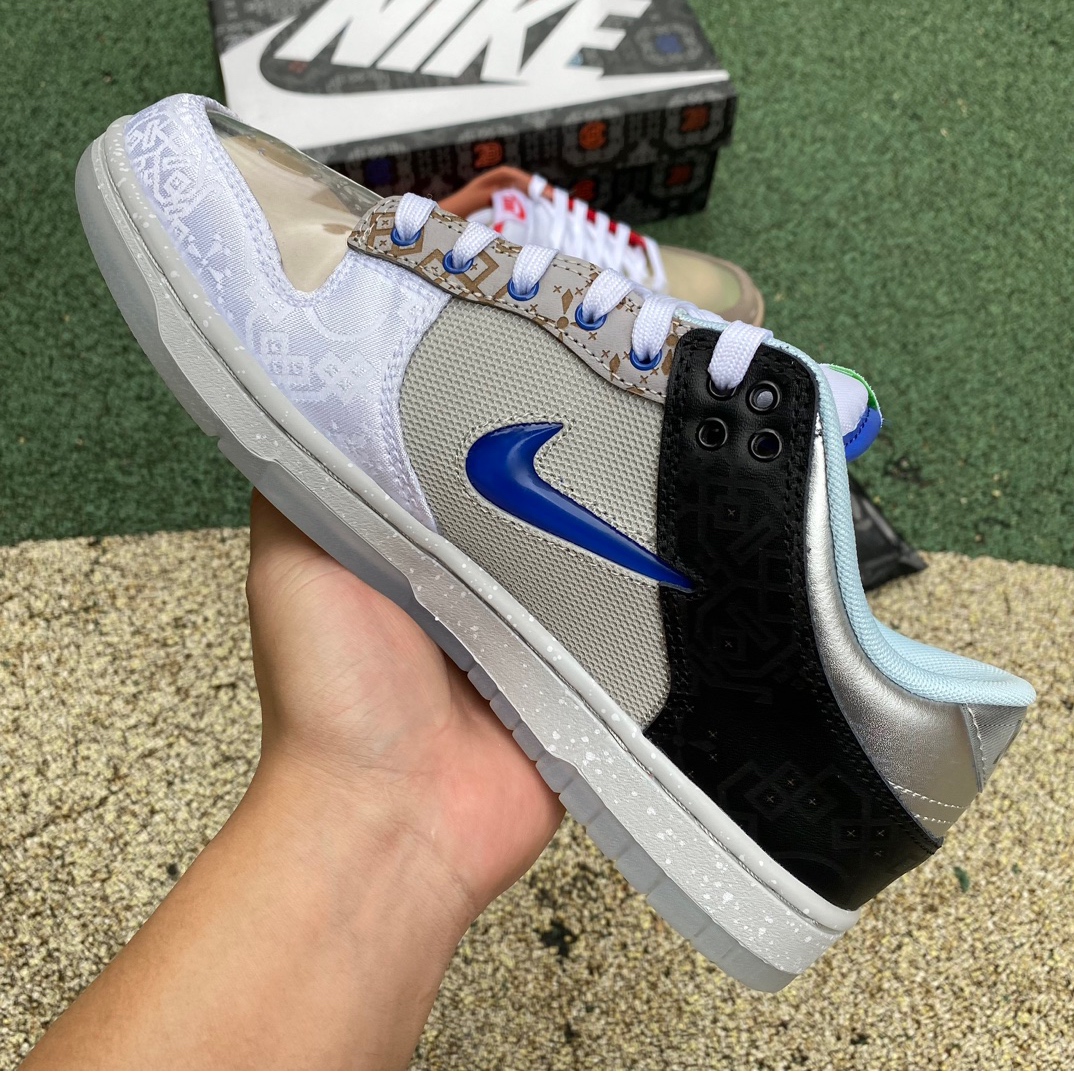 Dunk陈冠希棕蓝灰  s2纯原版‼️
尺码：36-47 特价😇
纯原版⚡️ CLOT x Nike D