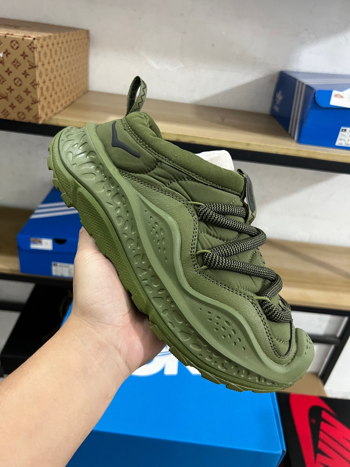 HOKA ONE ONE Ora Primo 绿色 加绒 保暖 货号：-FFR尺码：37-47，n