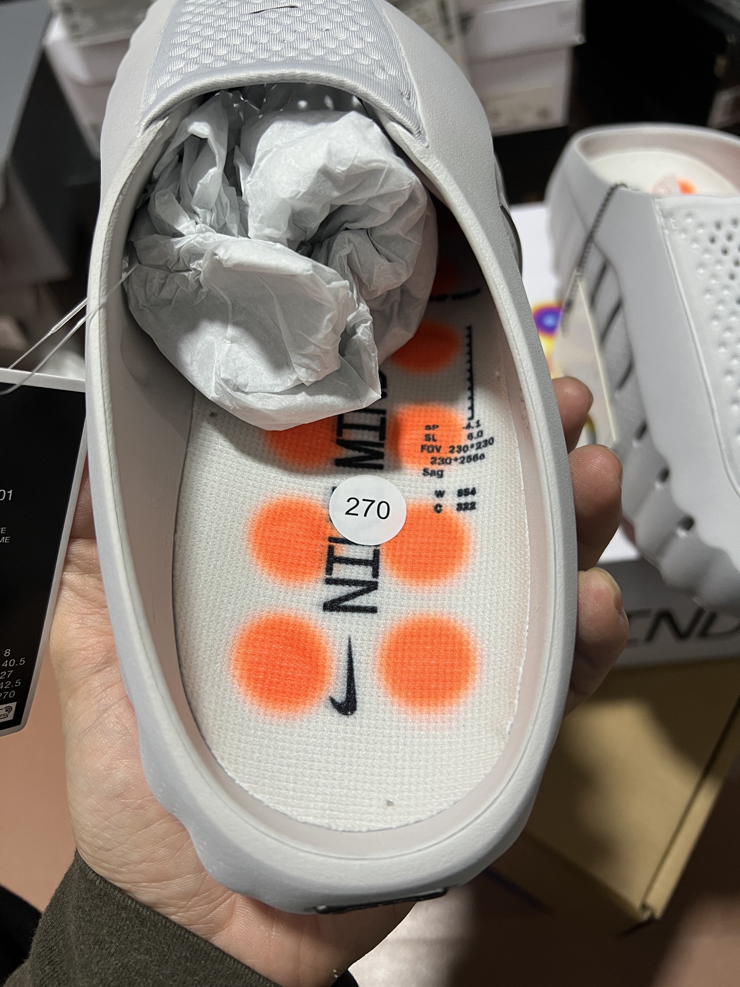 补货通知📢 纯原版 Nike Mind 001 黑科技足底按摩舒适柔软包头拖鞋 白色 浅烟灰⚠️⚠️偏小