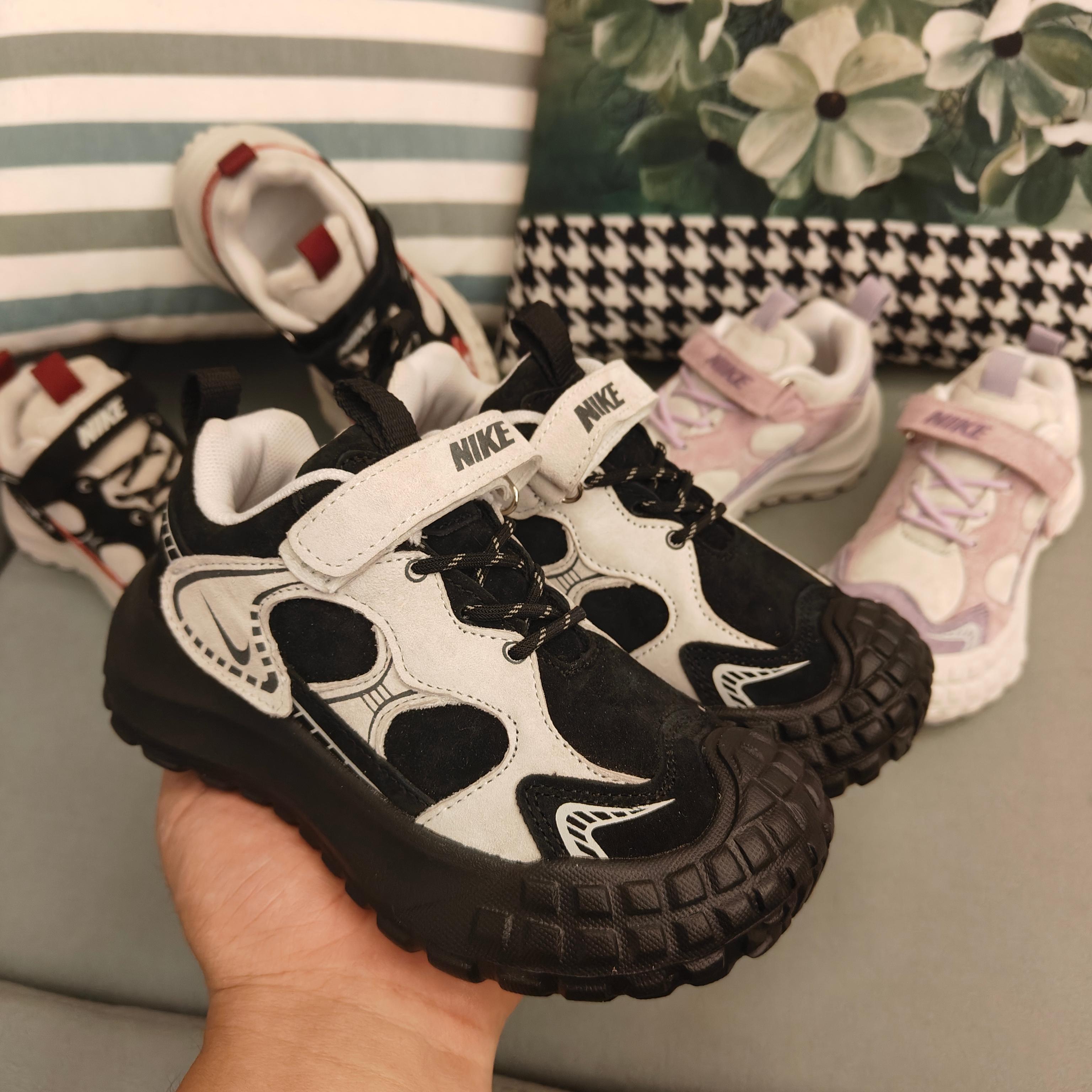 图片[2]-双十二特轮胎底登山童鞋！！ 🚗尺码：26-37码 轮胎底登山童老爹鞋🛵秋款皮面魔术贴 丑萌弹力口韩版炸街休闲户 时尚复古，又是一款吊炸街的款式 特殊的材料，让鞋子轻便复古，走路很灵活。-选品中心