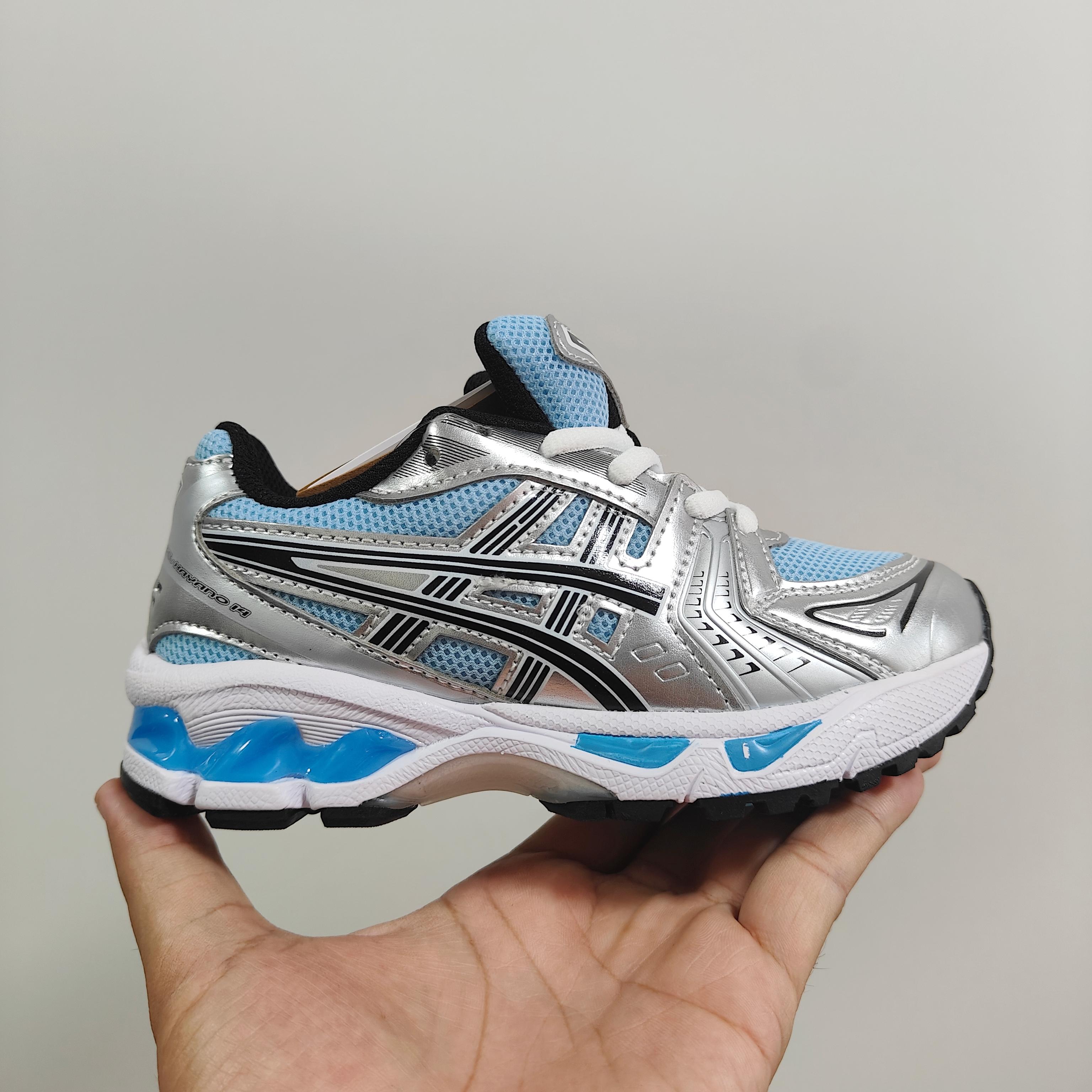 图片[3]-新款出货 亚瑟士K14鞋带款童鞋26-37 缓震跑步鞋GEL胶柔韧舒适缓冲，橡胶轻便组合防滑大底，松紧带设计，海玻璃鞋垫超舒适☁️潮范儿十足🆒-选品中心