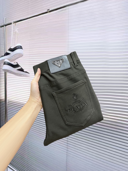 Prada Men's Casual Pants, High-Quality Cotton, Comfortable and Stylish 1 Prada Men's Casual Pants, High-Quality Cotton, Comfortable and Stylish