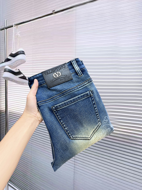 Valentino Men's Slim Fit Denim Jeans | Fashionable & Comfortable Style 1 Valentino Men's Slim Fit Denim Jeans | Fashionable & Comfortable Style
