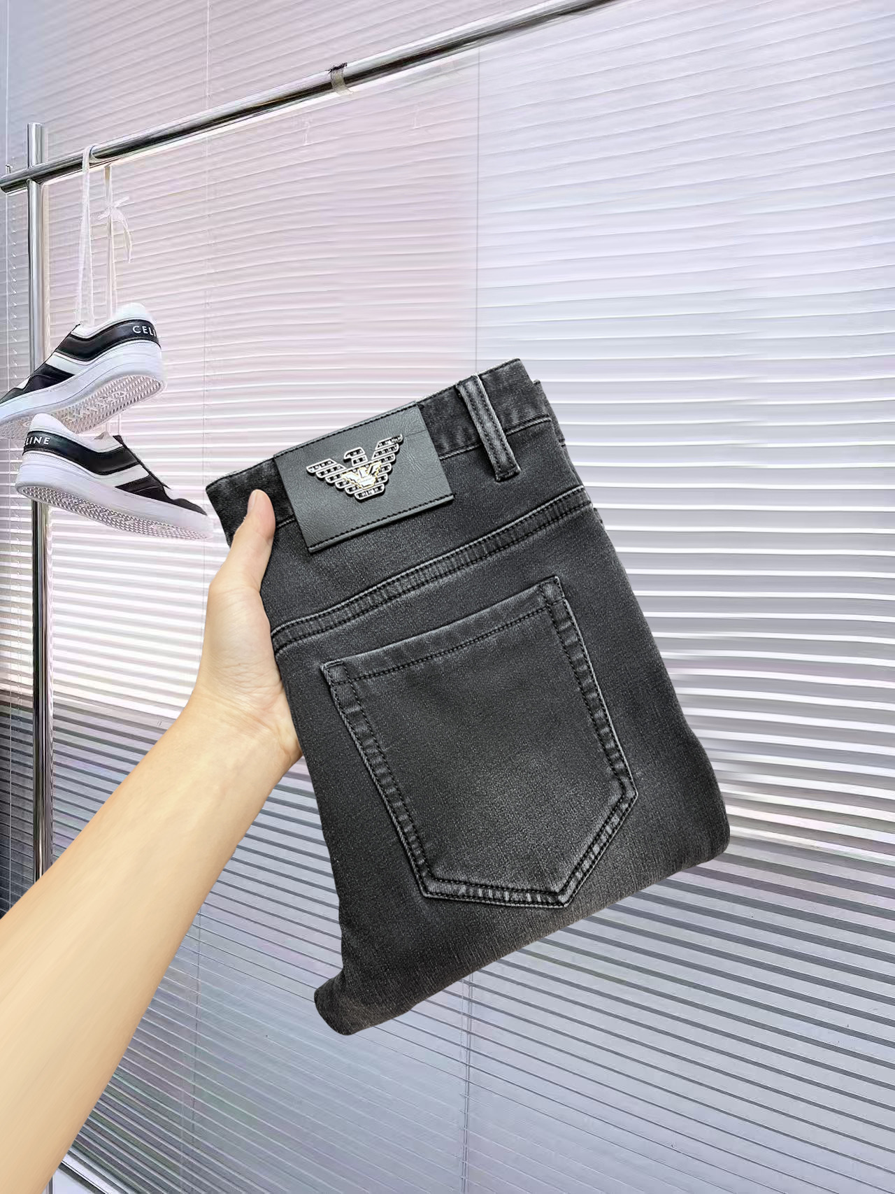 Armani Men's Slim-Fit Denim Jeans, Classic Style, Sizes 29-38