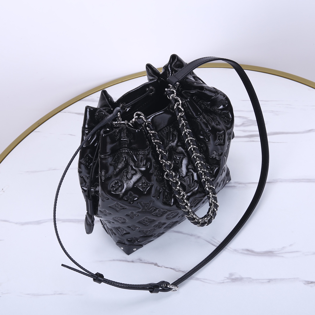 Louis Vuitton Noé Bag Black Monogram Embossed Leather, 23 cm 7 i1732510087 6714 0