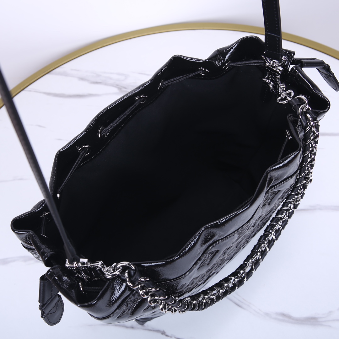 Louis Vuitton Noé Bag Black Monogram Embossed Leather, 23 cm 8 i1732510090 3111 0