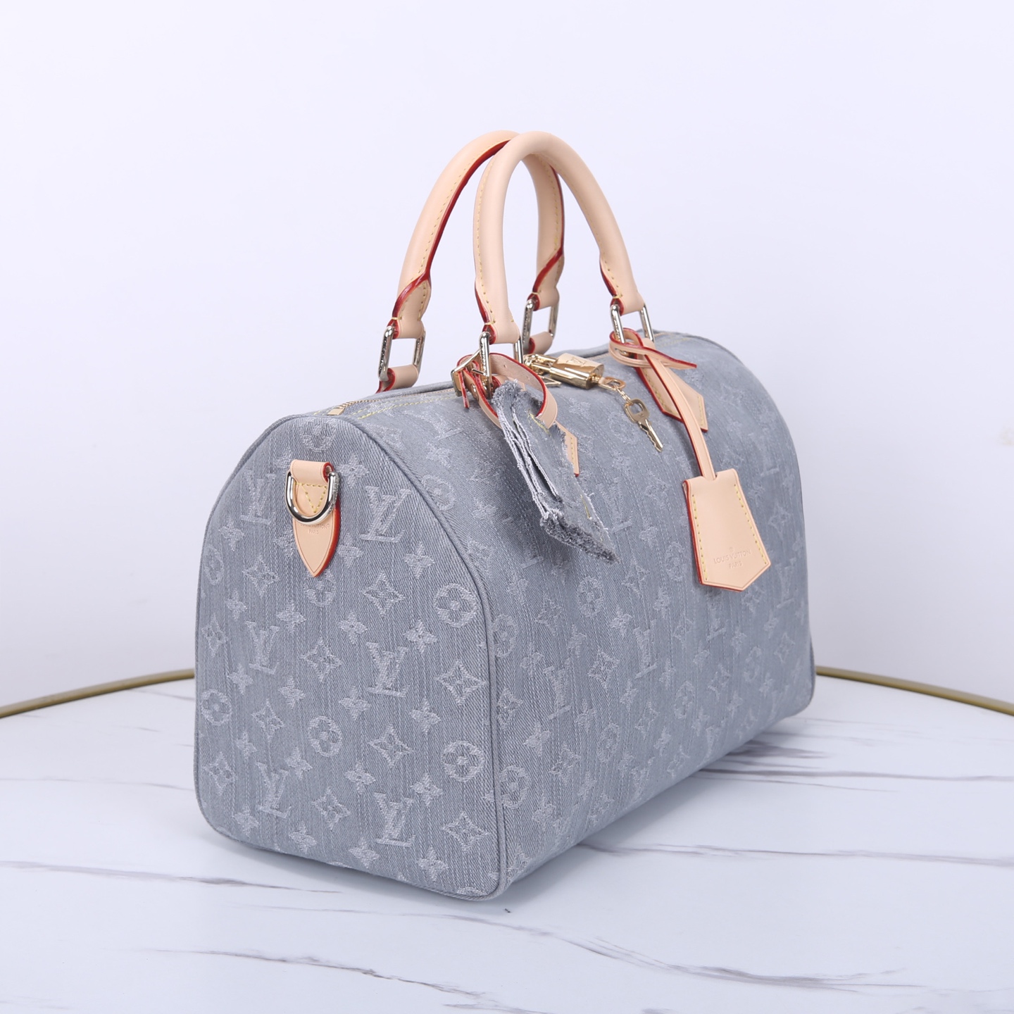 Louis Vuitton Speedy Soft 30: Monogram Denim, Leather Trim, and Metal Accents 11 i1747028359325 8301 0 9