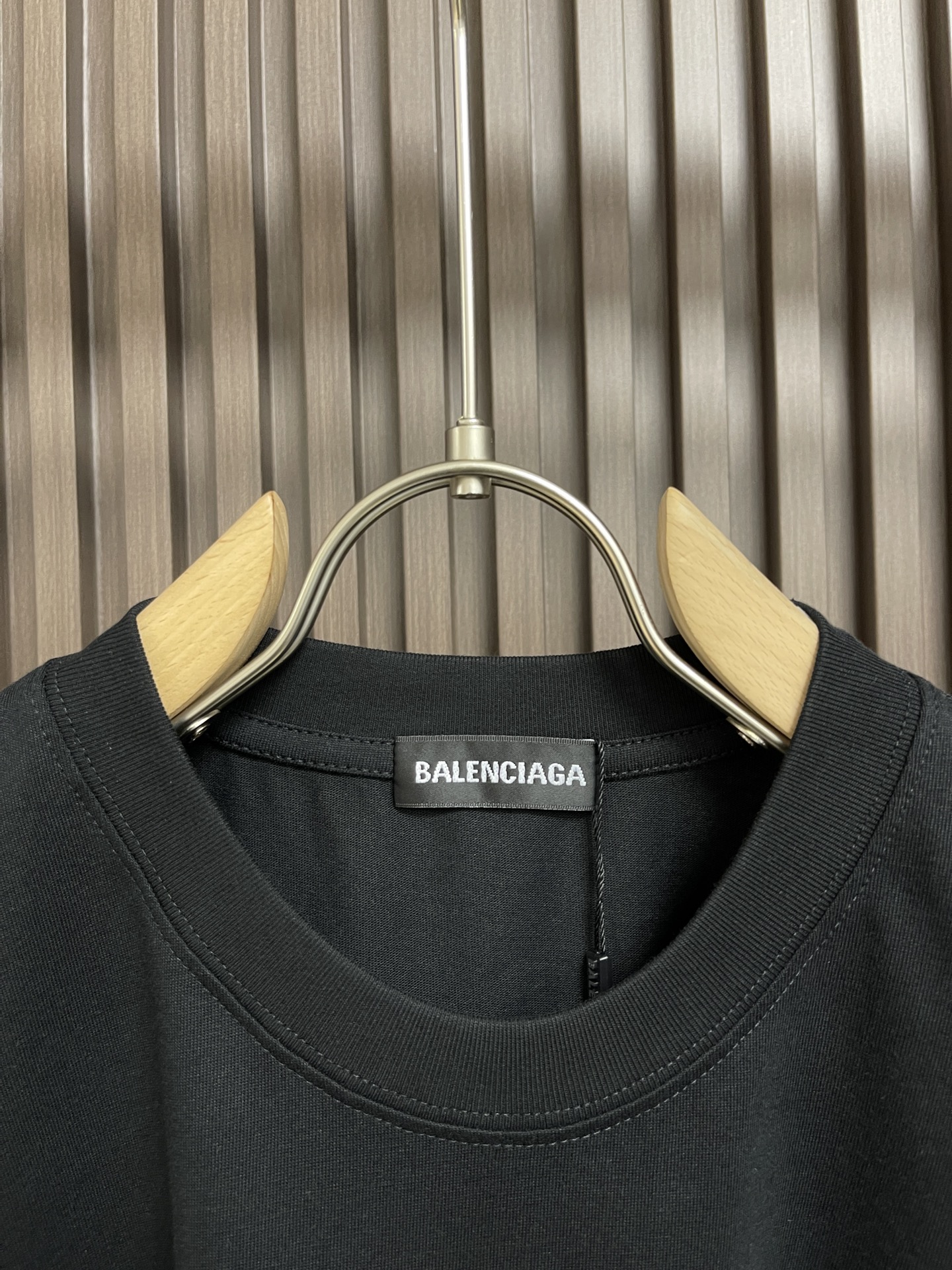 Balenciaga铁塔印花圆领t恤面料定织定染240g长绒棉面料织纹平顺有质感贴身亲肤舒适前后幅东京铁