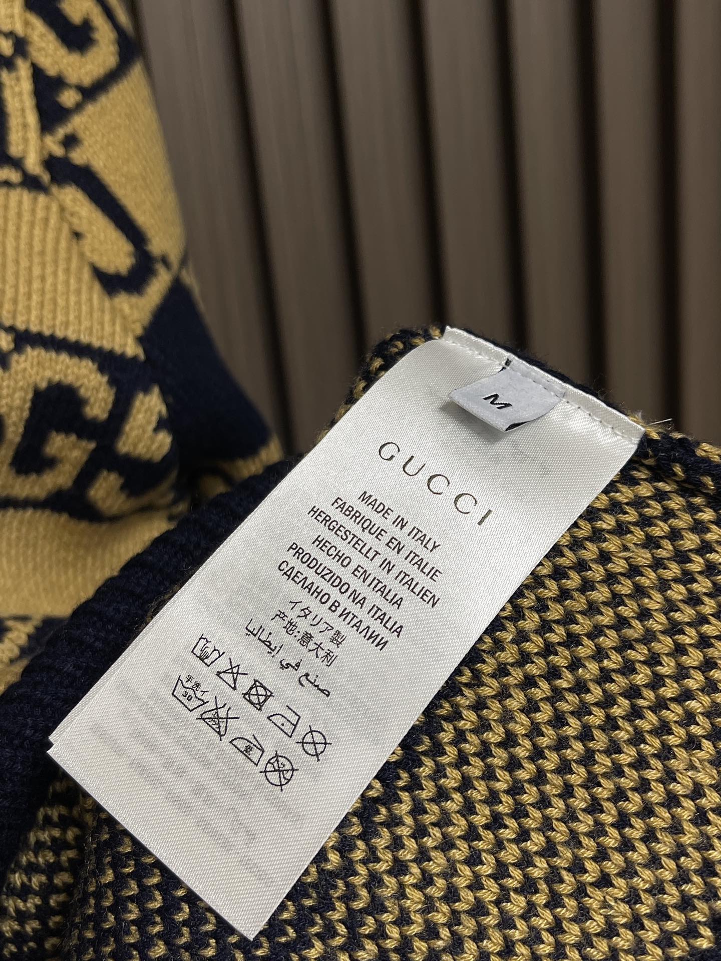 gucci2024SS秋冬新品连帽针织毛衣单穿打底都可以进口100分澳洲羊毛保暖性很强不刺激皮肤可贴身穿