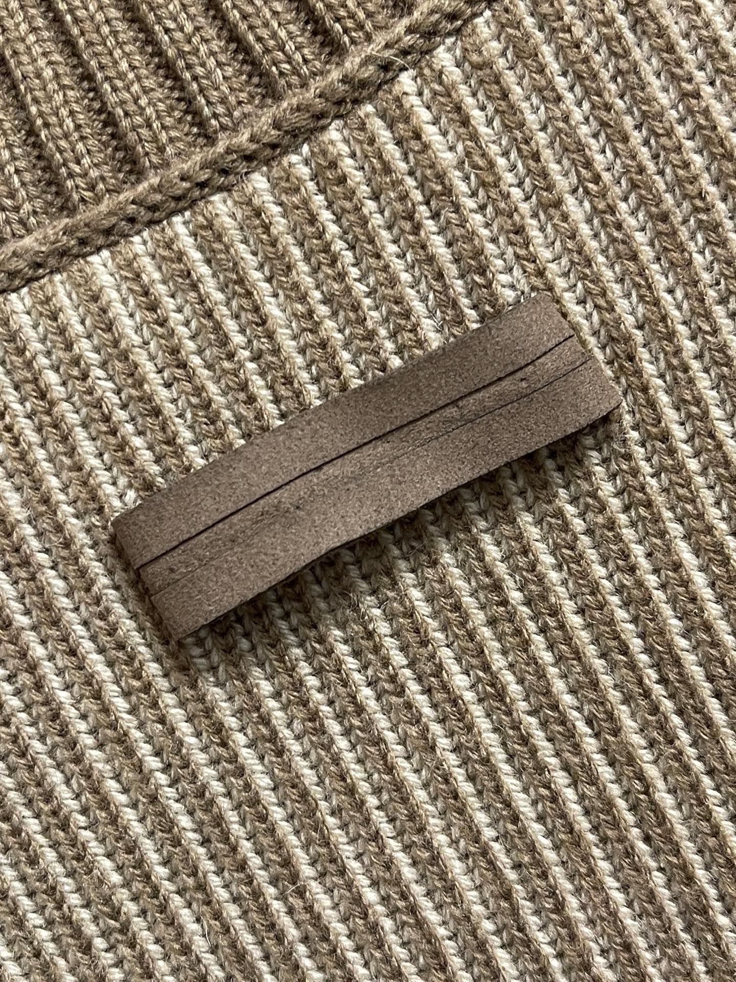 🛒🛒Zegna 2025fw立体提花羊毛针织拉链毛衣，毛料采用7针进口机编织制造采用羊毛含量纱线纱线定染