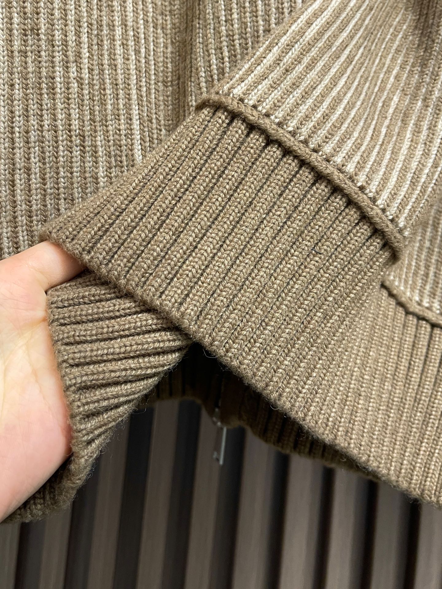 🛒🛒Zegna 2025fw立体提花羊毛针织拉链毛衣，毛料采用7针进口机编织制造采用羊毛含量纱线纱线定染