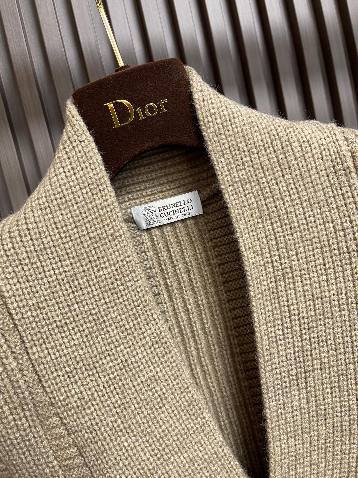 🛒🛒Brunello Cucinelli BC 2025ss秋冬新款针织开衫，采用进口混纺面料 柔软细腻