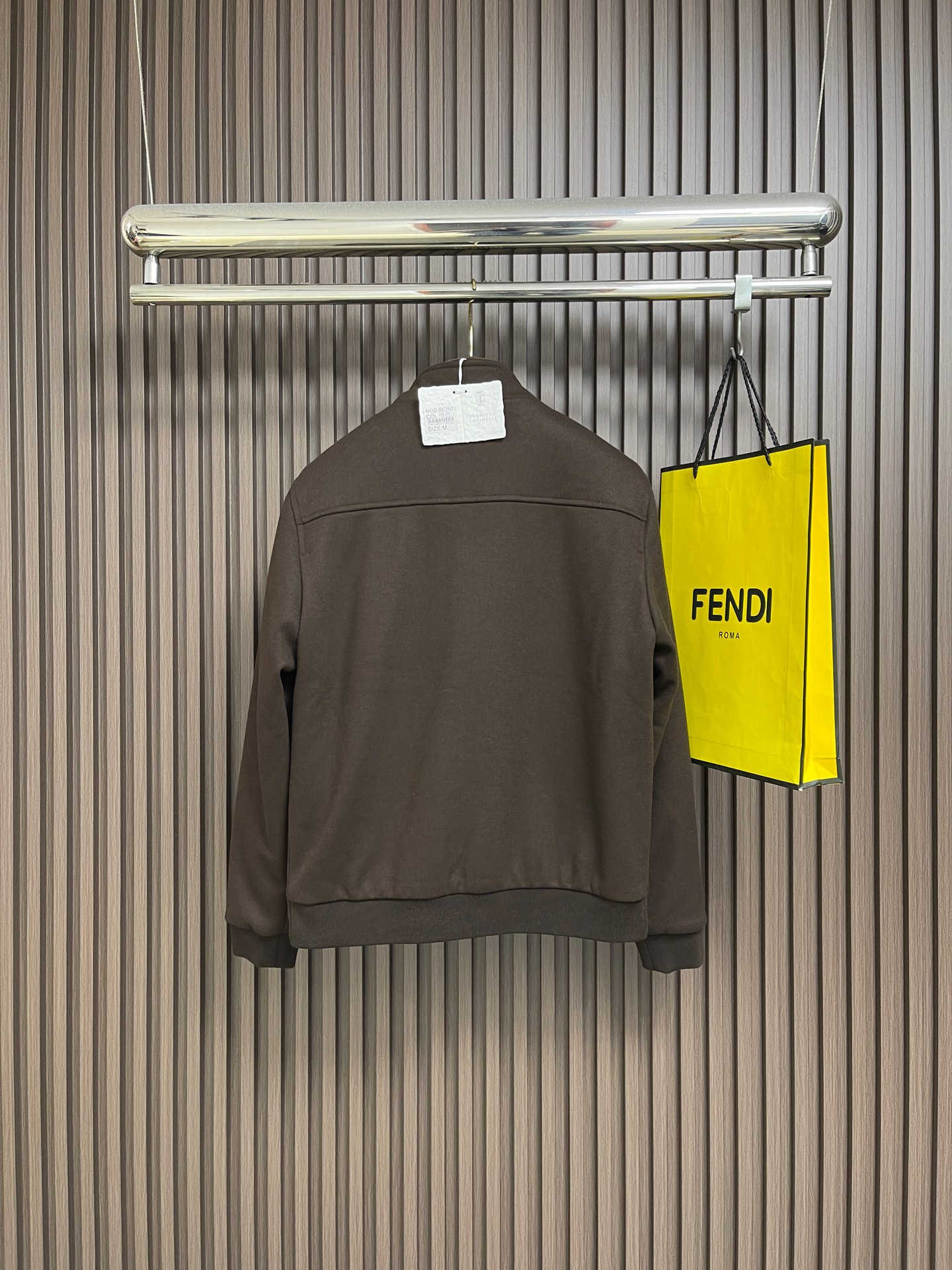 🛒🛒BrunelloCucinelli布鲁内洛·库奇内利 BC 长袖立领夹克外套，臻选高端弹力纯棉棉面料