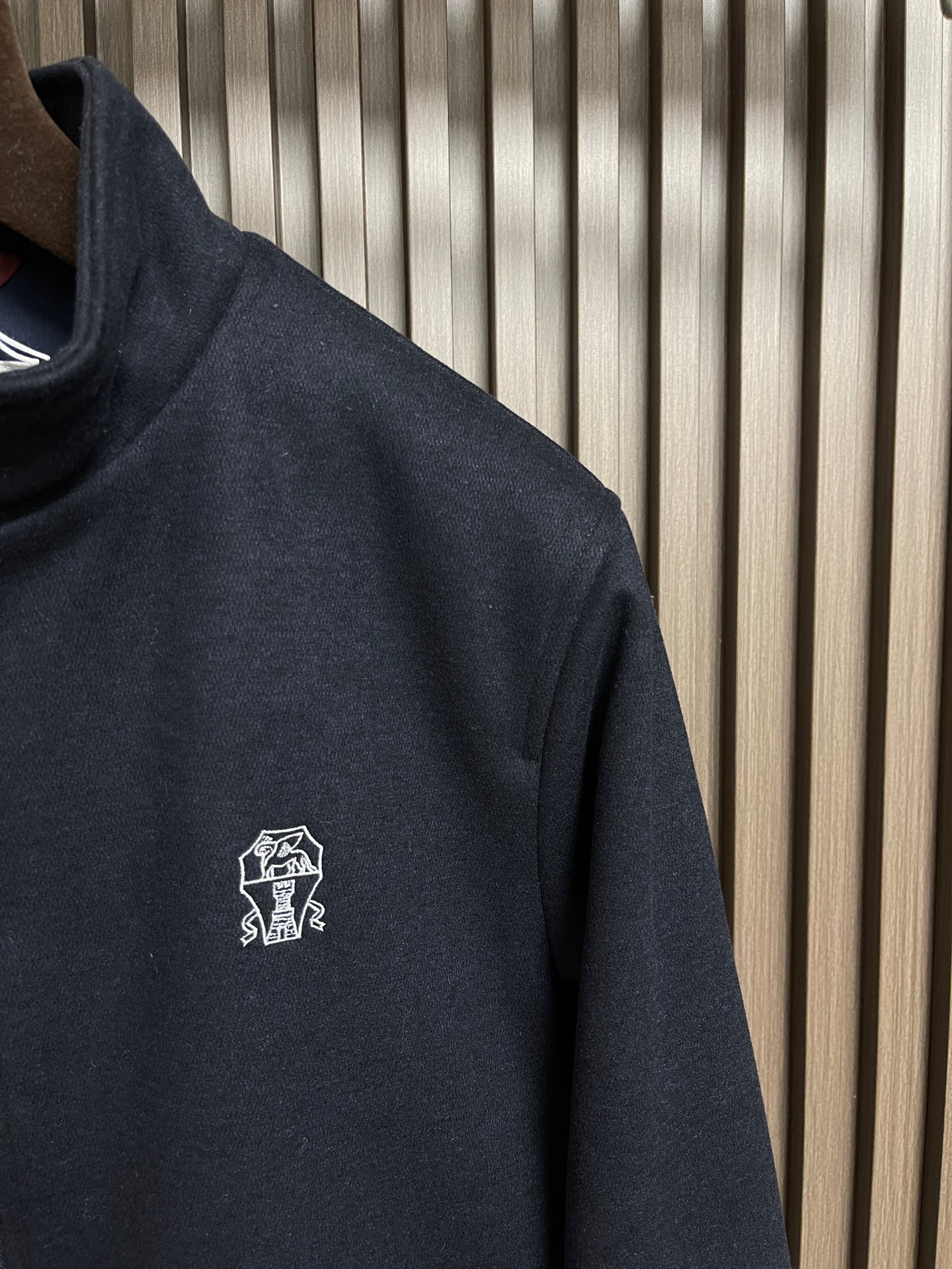 🛒🛒BrunelloCucinelli布鲁内洛·库奇内利 BC 长袖立领夹克外套，臻选高端弹力纯棉棉面料