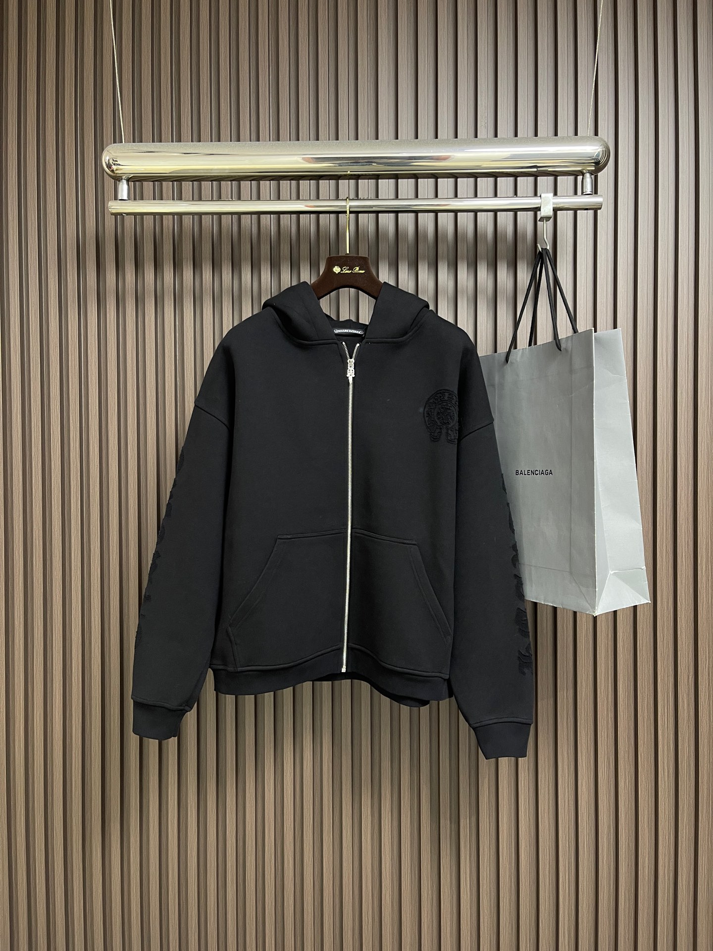 🛒🛒Come Hearts ch 克罗心十字徽标贴布刺绣连帽卫衣 定制重磅堡垒交织空气棉 质感十足 厚重