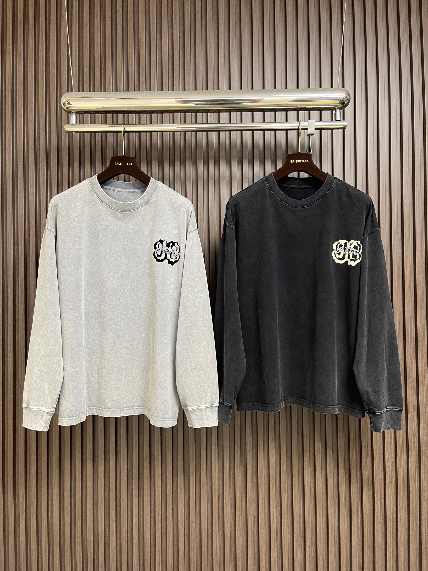 🛒🛒BALENCIAGA 巴黎世家logo标识印花圆领卫衣，定织420G重磅鱼鳞毛圈面料抓绒处理，订染并