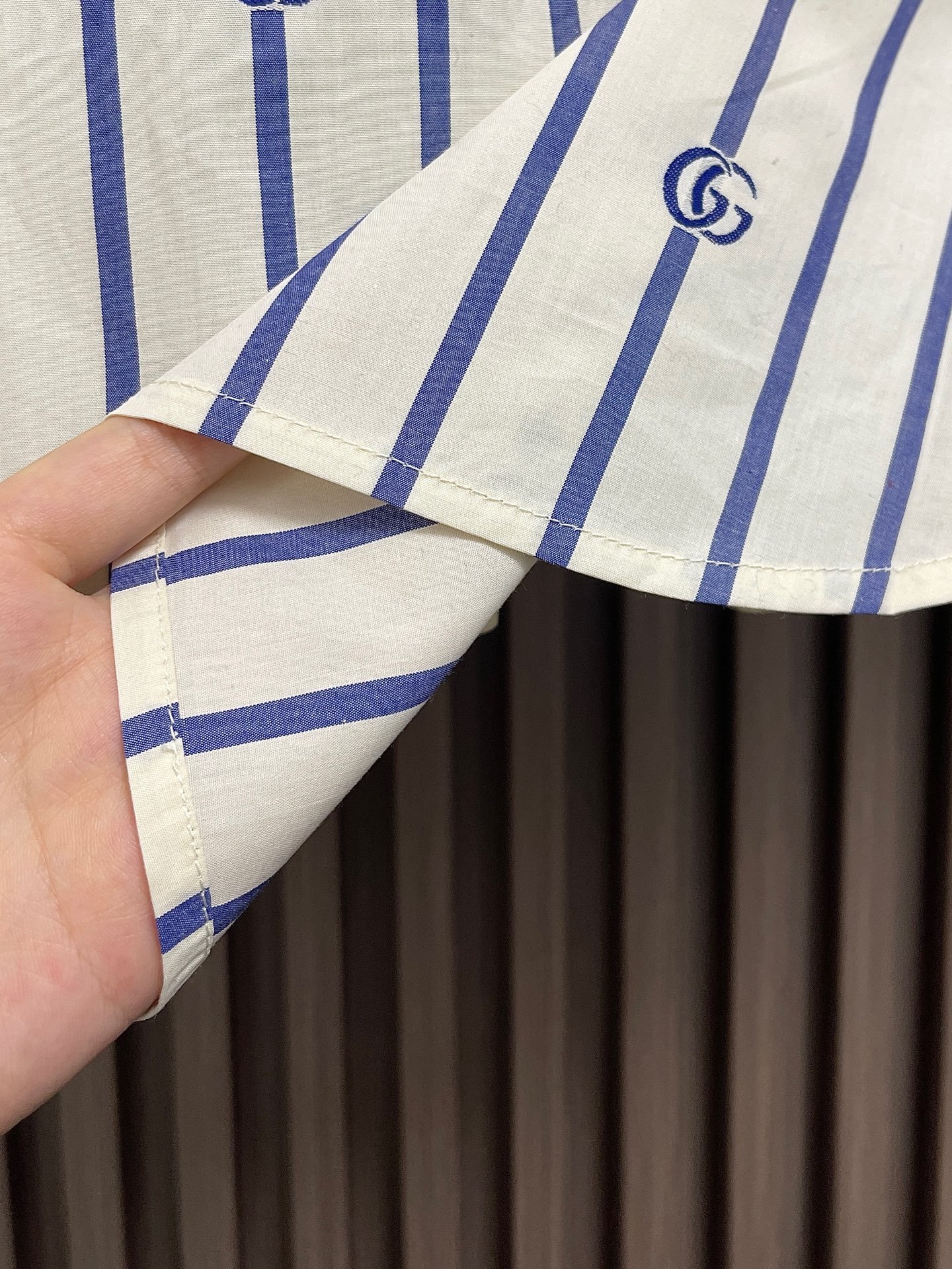 🛒🛒GUCCI 条纹棉府绸长袖衬衫，2026ss早春男士系列，是一场根植于Gucci品牌经典的传承与创新