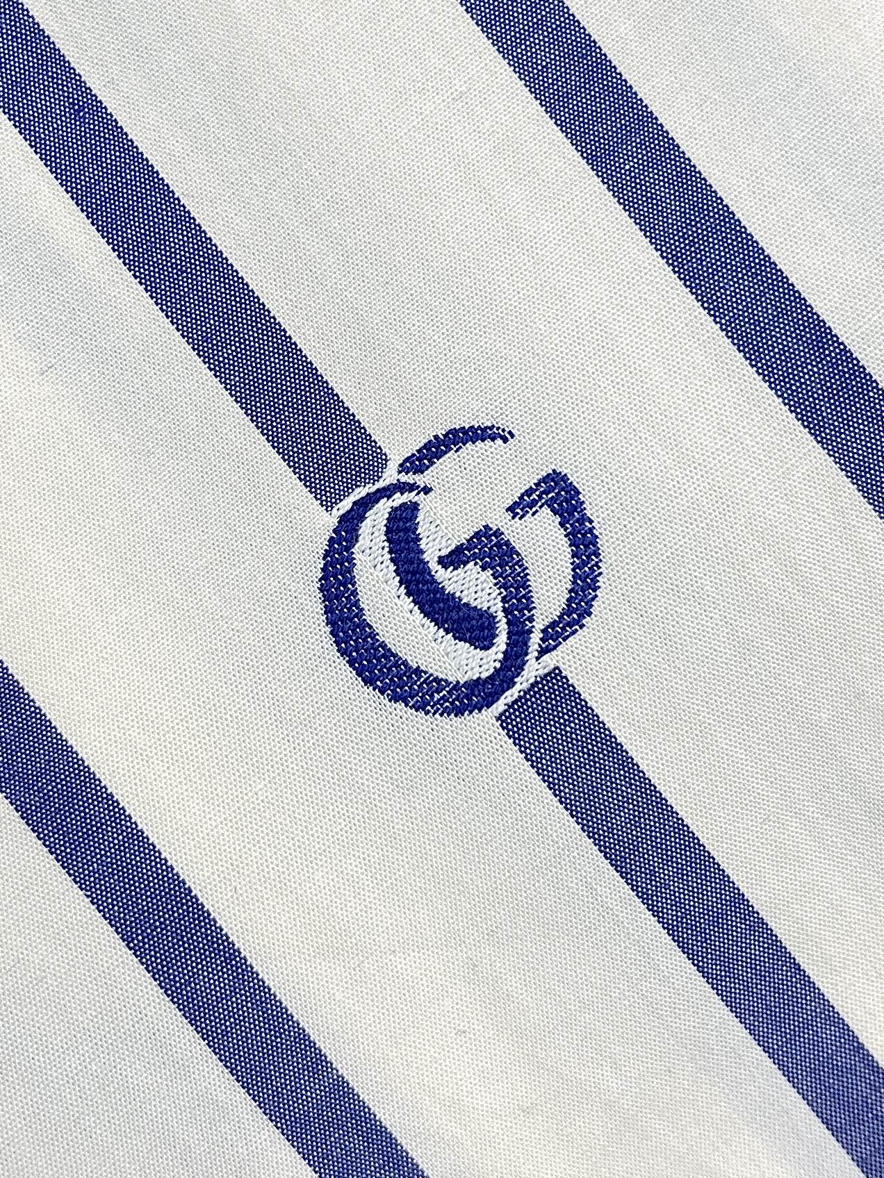 🛒🛒GUCCI 条纹棉府绸长袖衬衫，2026ss早春男士系列，是一场根植于Gucci品牌经典的传承与创新