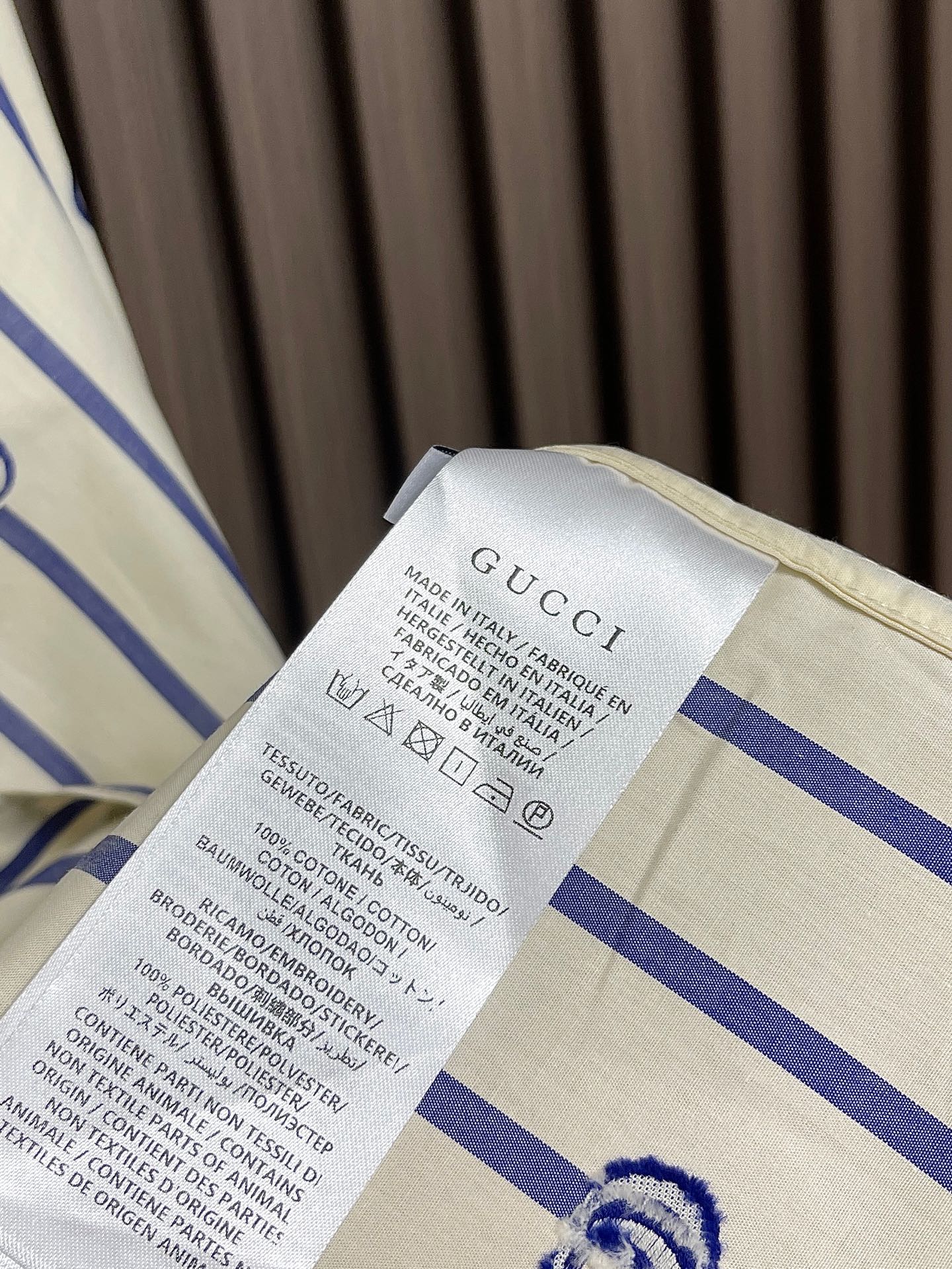 🛒🛒GUCCI 条纹棉府绸长袖衬衫，2026ss早春男士系列，是一场根植于Gucci品牌经典的传承与创新