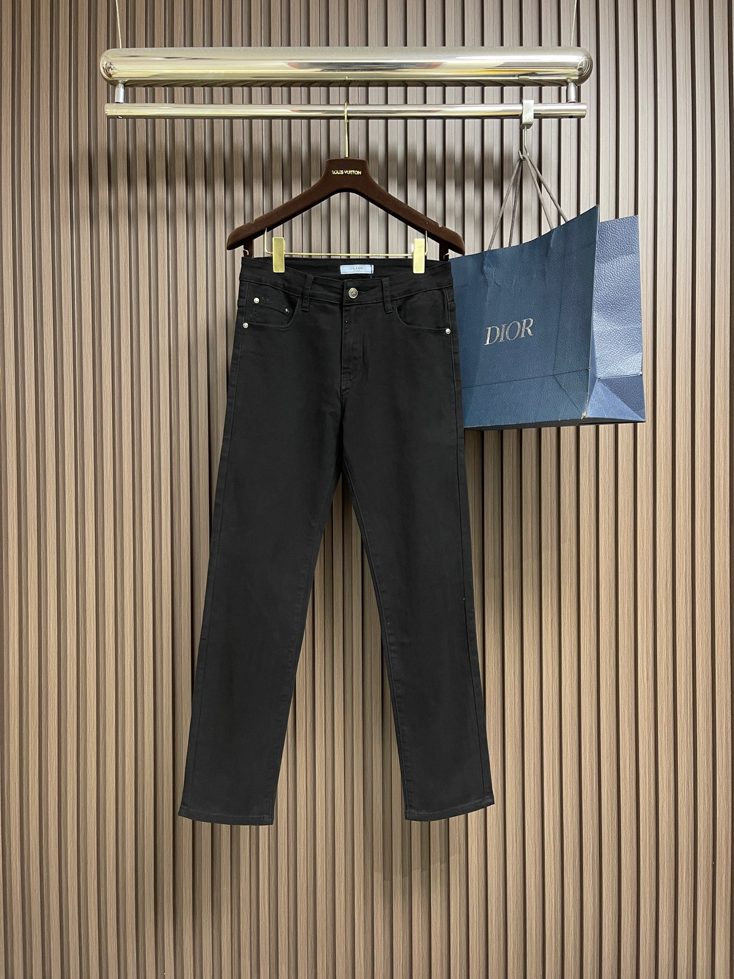 🛒🛒Prada 2026SS早春新款品牌标识牛仔裤 原版定制复刻 客供五金辅料 原单品质 进口牛仔面料重