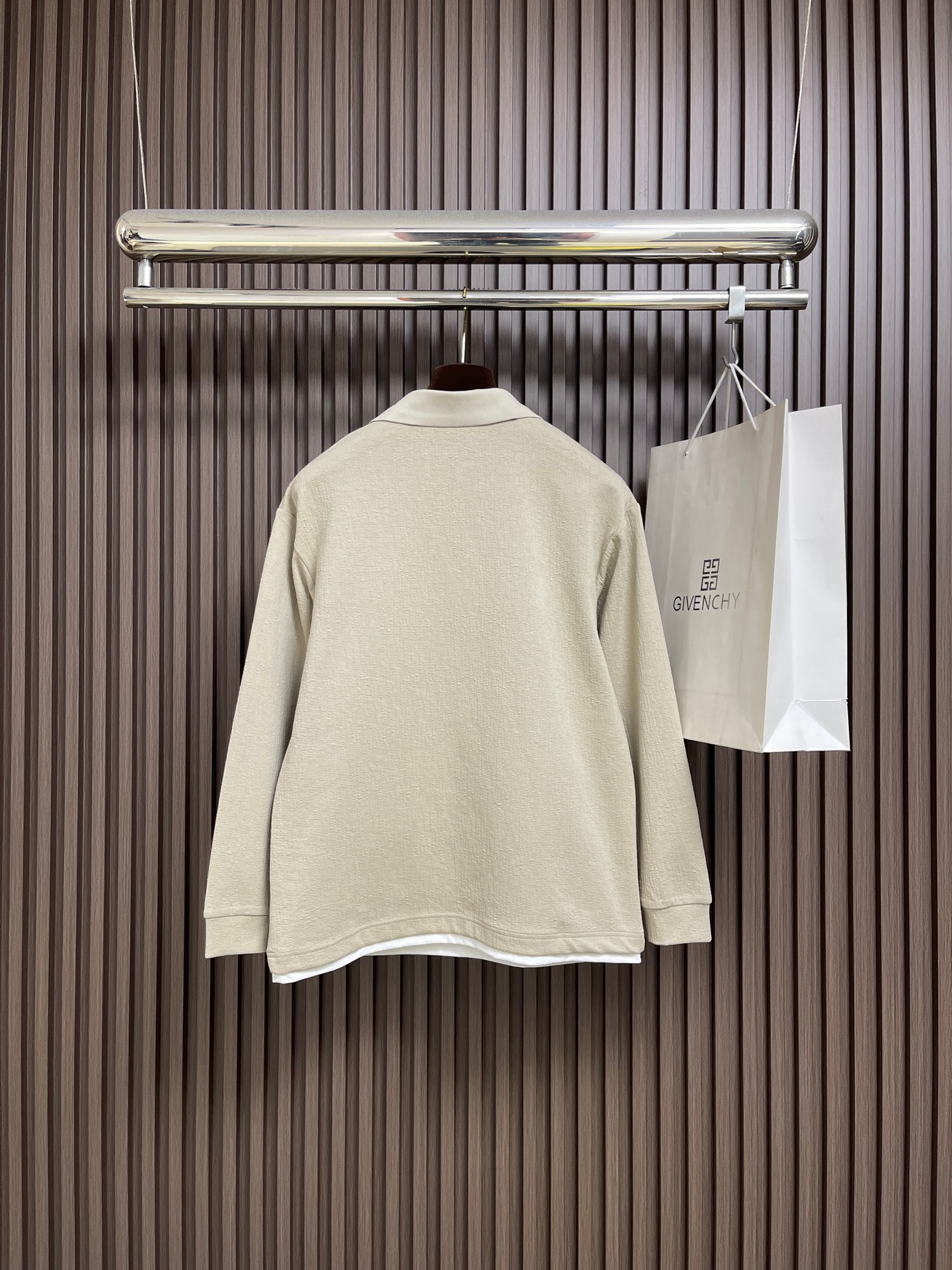 🛒🛒BV 2025ss秋冬新款长袖假两件POLO衫 高品质意大利进口精梳棉面料，高密度高克重，时尚百搭，