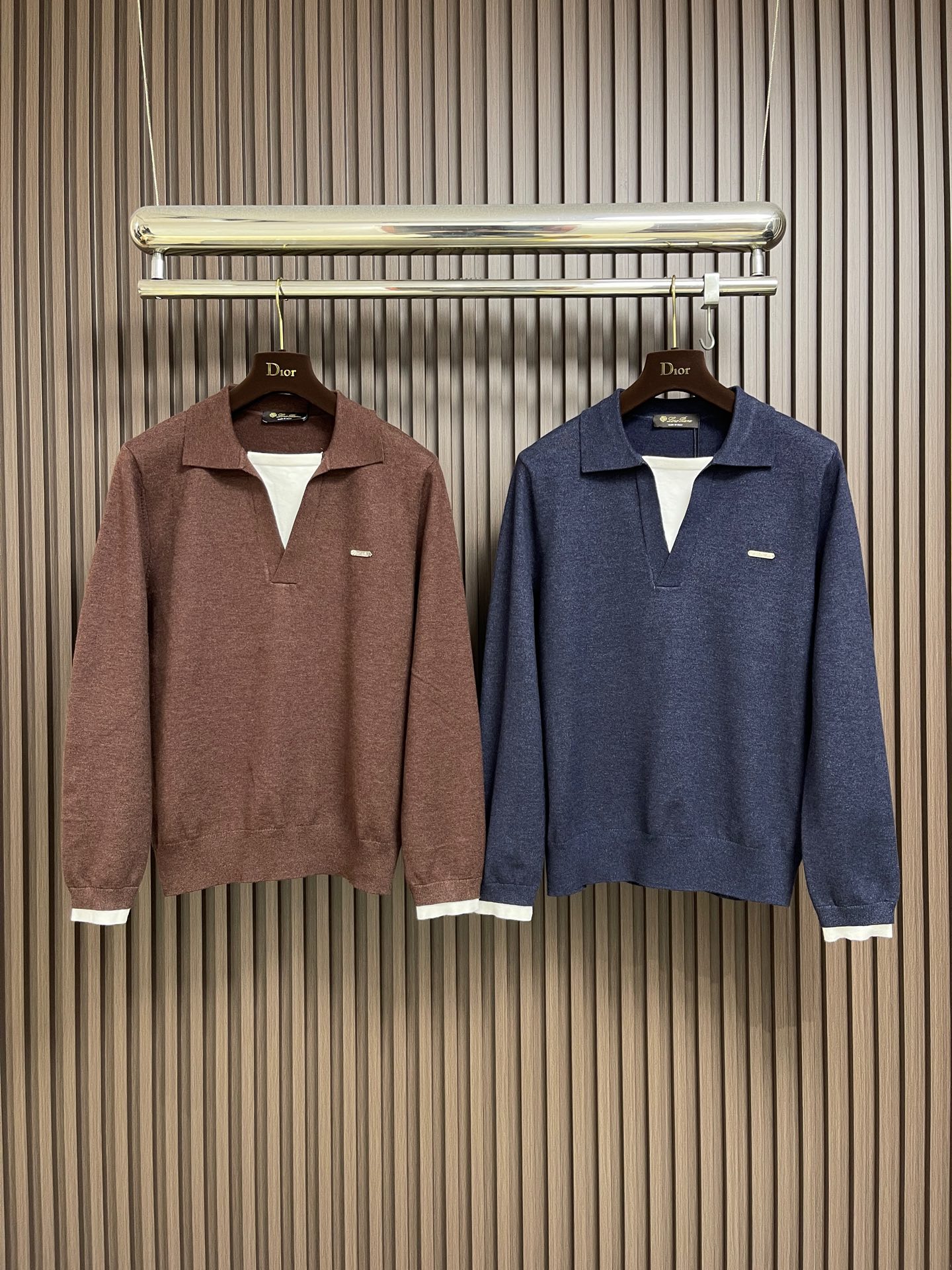 🛒🛒lP🆕 LoroPiana 2026SS假两件新款Polo领长袖T恤，顶级原版面料，质感细腻 超柔软