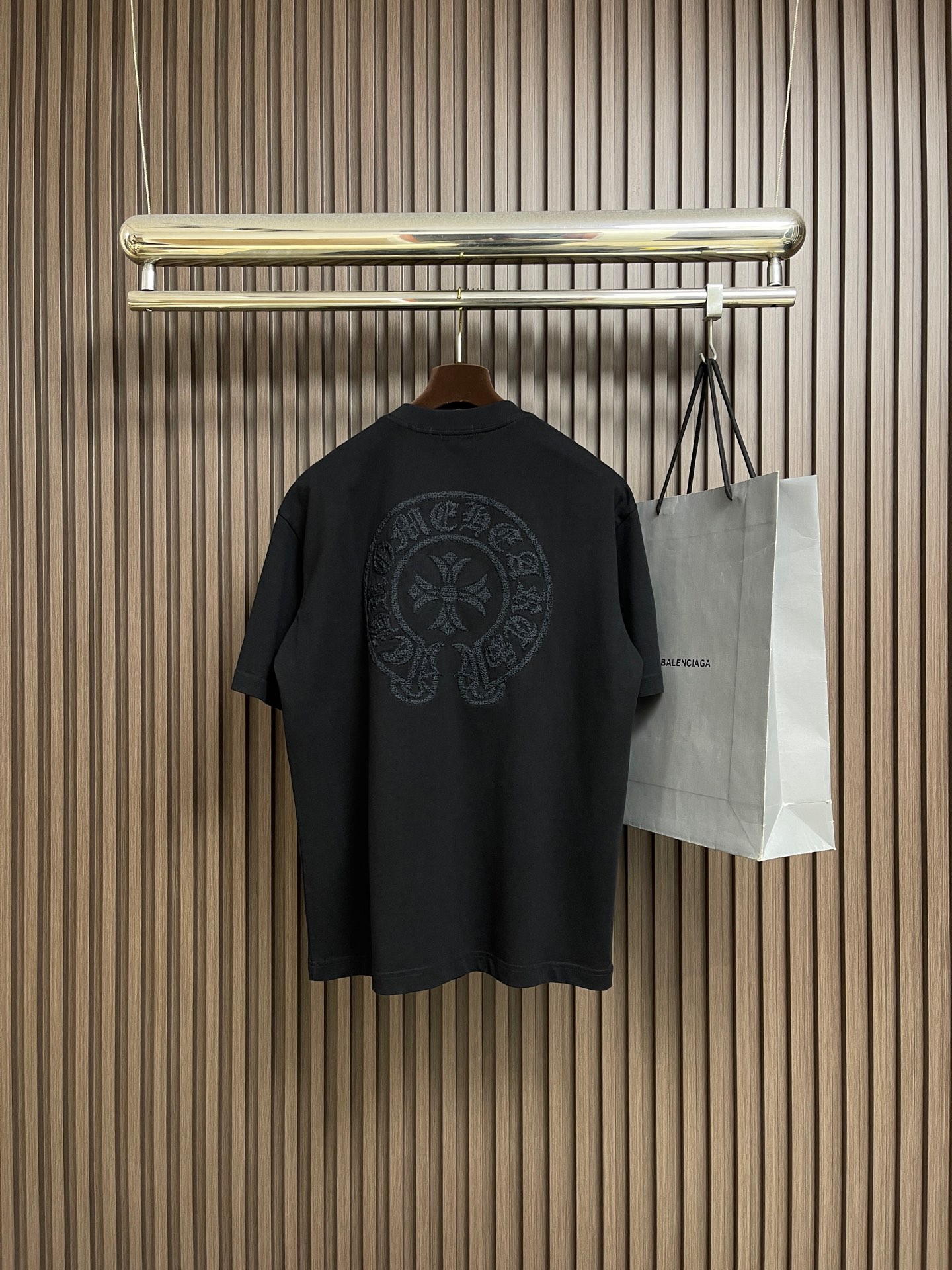 🛒🛒CH 克罗心新款刺绣短袖T恤，重磅420克双纱面料 整衣洗水两遍 重磅面料 宽松版型 偏深挺阔有型 