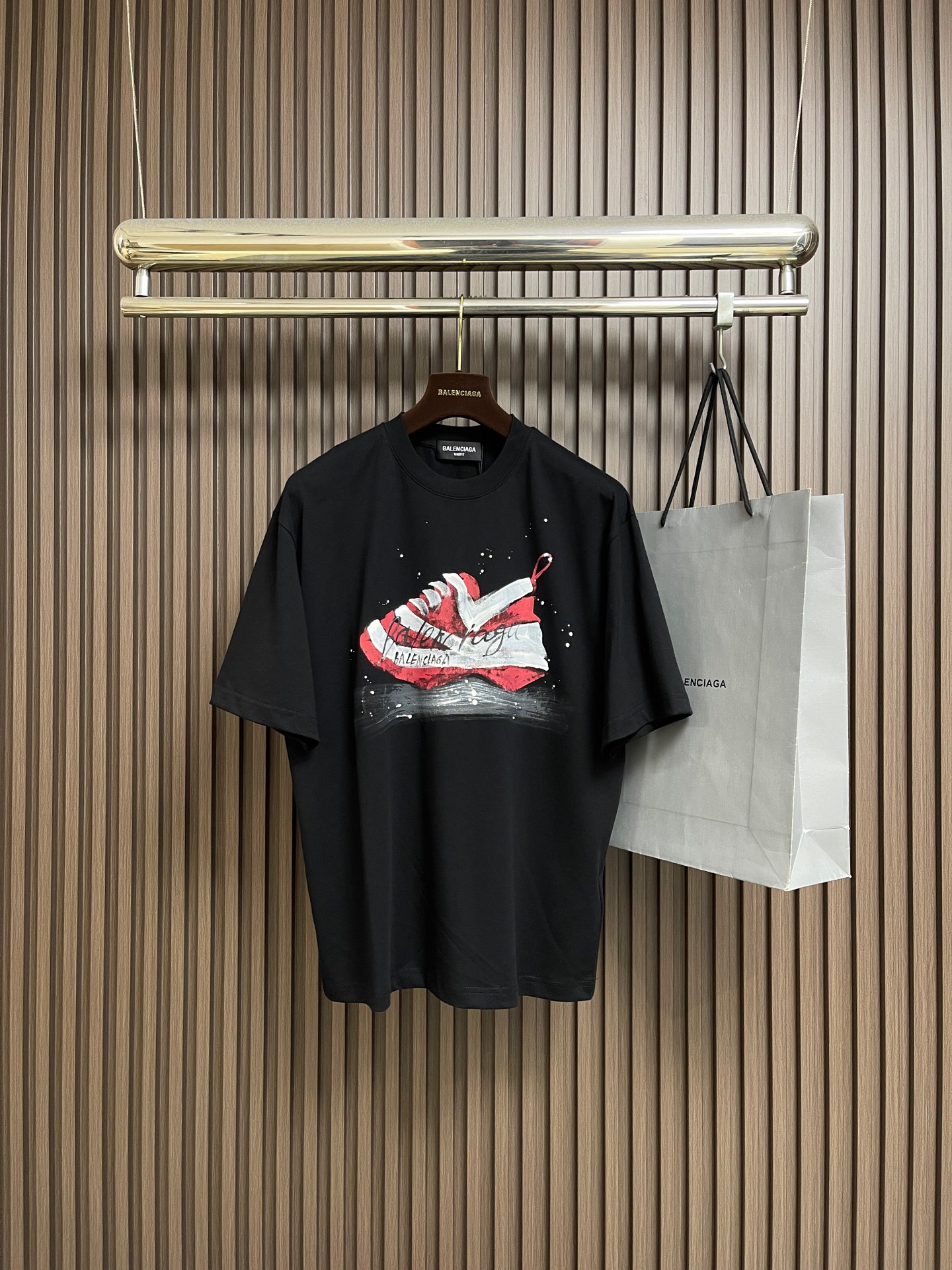 🛒🛒Balenciaga 涂鸦字母logo短袖T恤 独具时尚创意的涂鸦图案 休闲宽松版型 适合各种身材 
