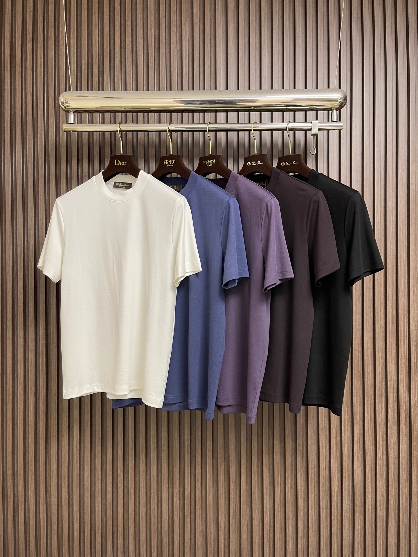 🛒🛒Loro piana Loro Piana 2026ss新款纯色圆领短袖T恤， 百搭款式 任何人都可