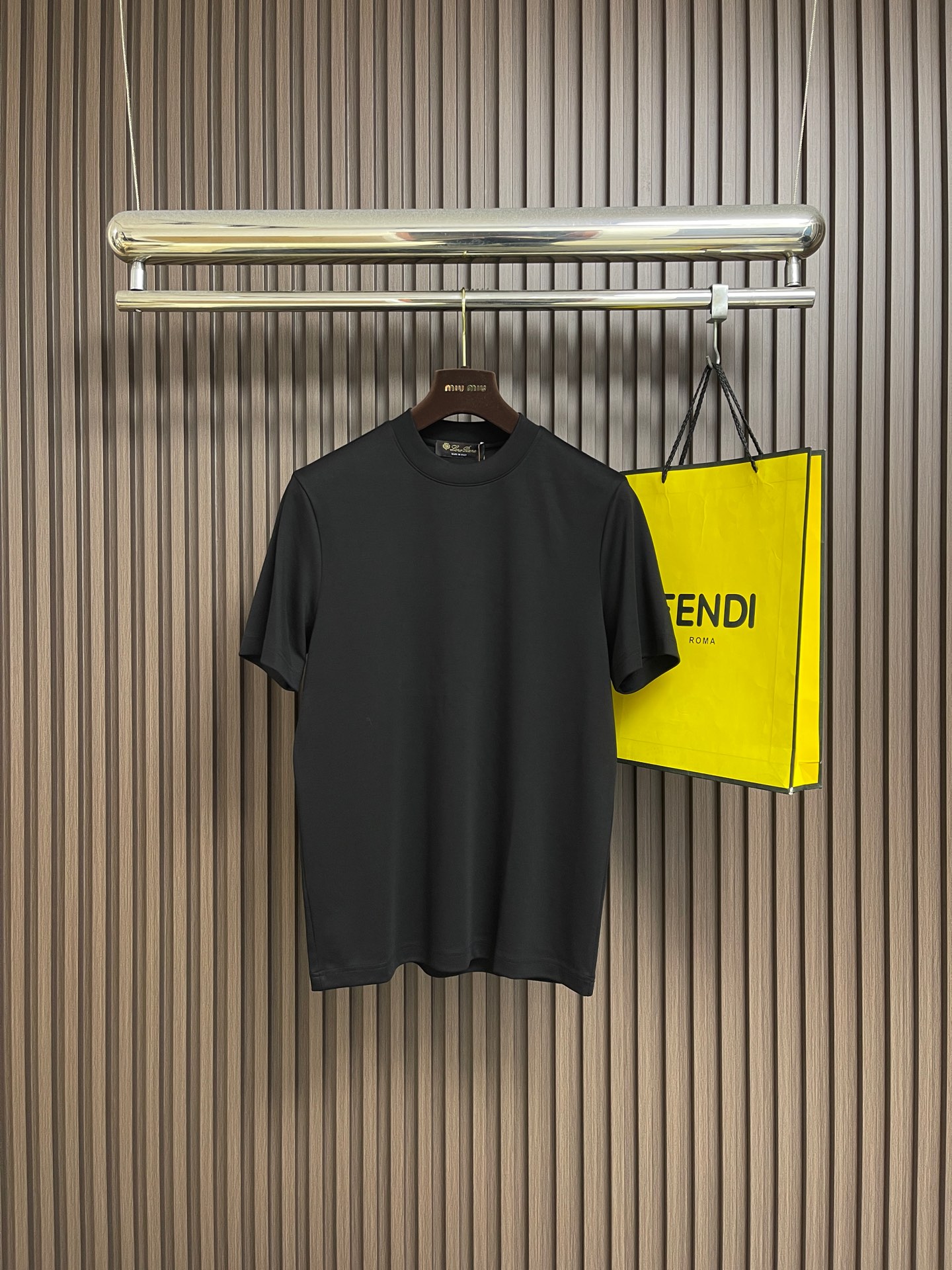 🛒🛒Loro piana Loro Piana 2026ss新款纯色圆领短袖T恤， 百搭款式 任何人都可