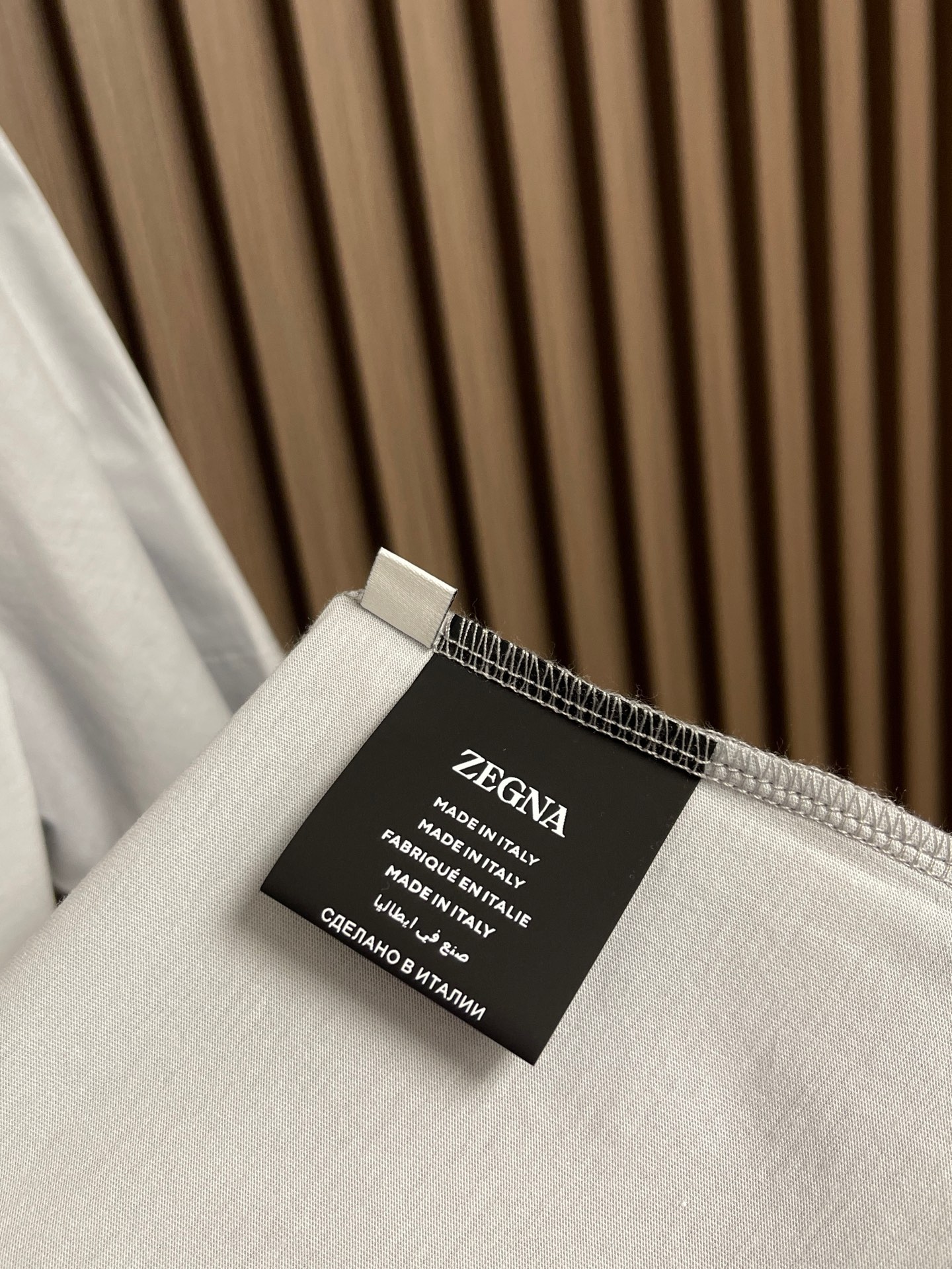 🛒🛒Zegna 杰尼亚2026ss新款圆领短袖T恤，定制新疆长绒棉面料，后背logo标识 高弹面料、久穿