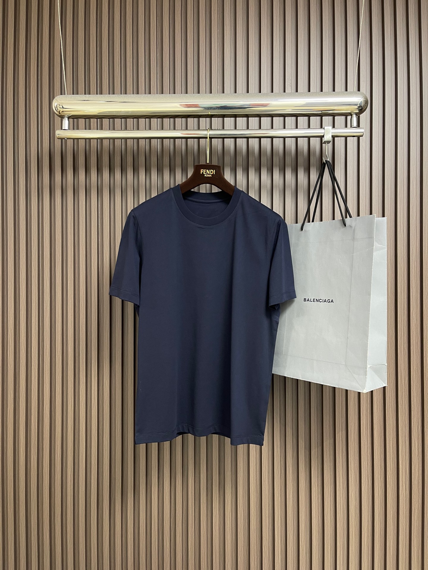 🛒🛒Zegna 杰尼亚2026ss新款圆领短袖T恤，定制新疆长绒棉面料，后背logo标识 高弹面料、久穿