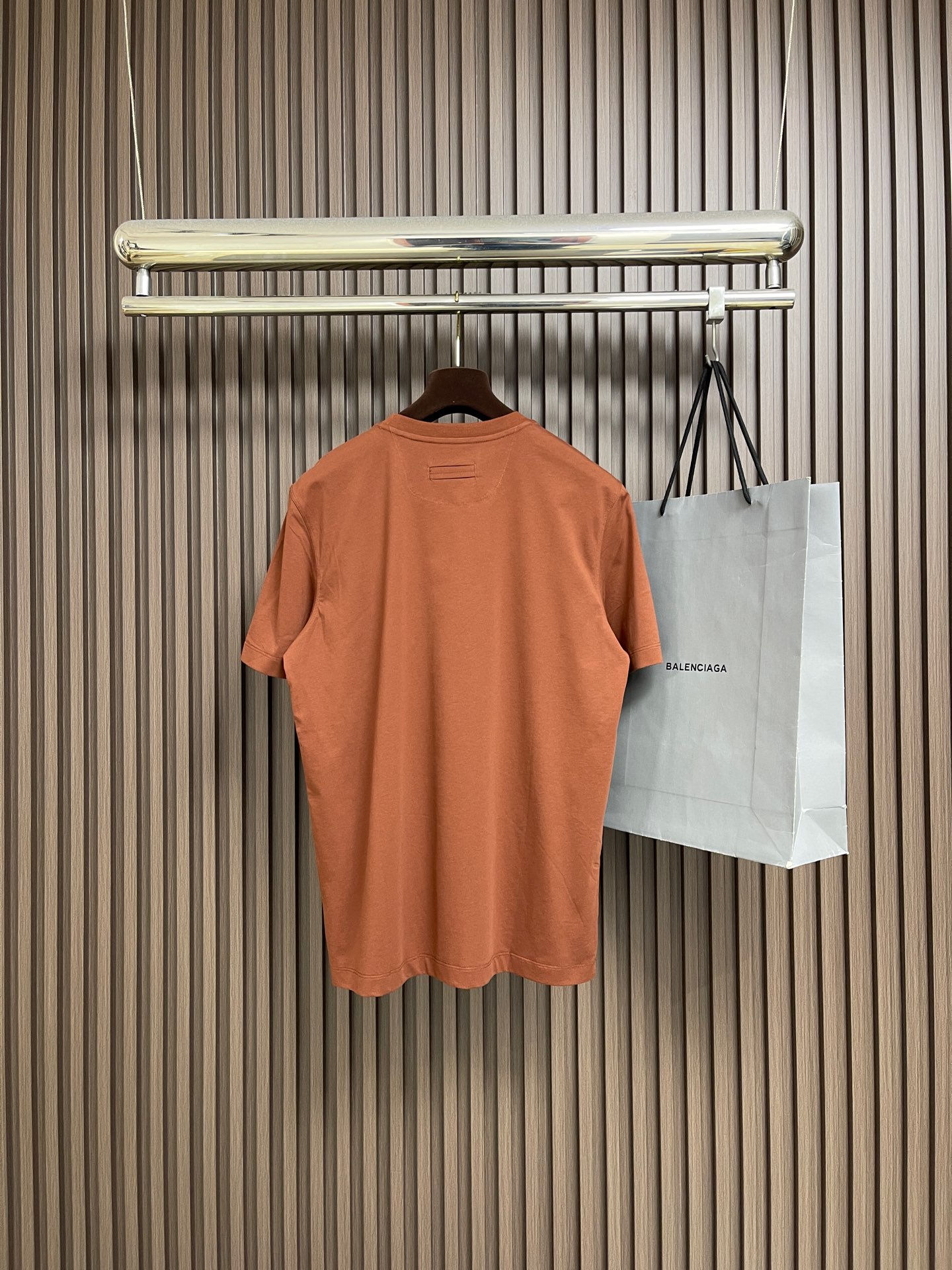 🛒🛒Zegna 杰尼亚2026ss新款圆领短袖T恤，定制新疆长绒棉面料，后背logo标识 高弹面料、久穿