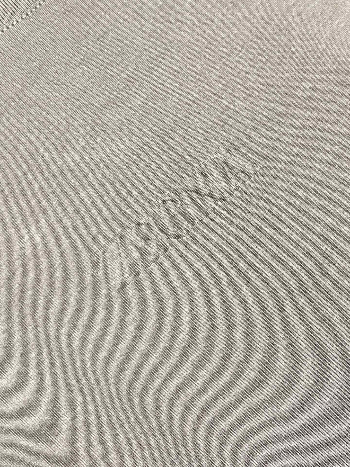 🛒🛒Zegna 2026SS 压印logo标识净色短袖T恤。定制60支三股平纹精棉面料 极致柔软舒适 高