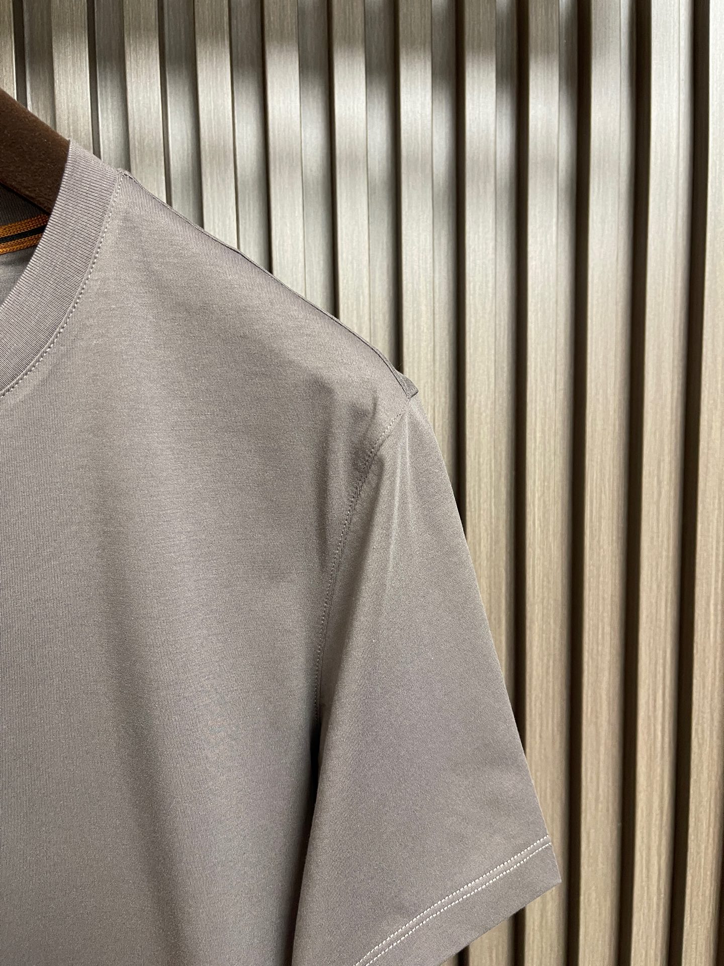 🛒🛒Zegna 2026SS 压印logo标识净色短袖T恤。定制60支三股平纹精棉面料 极致柔软舒适 高