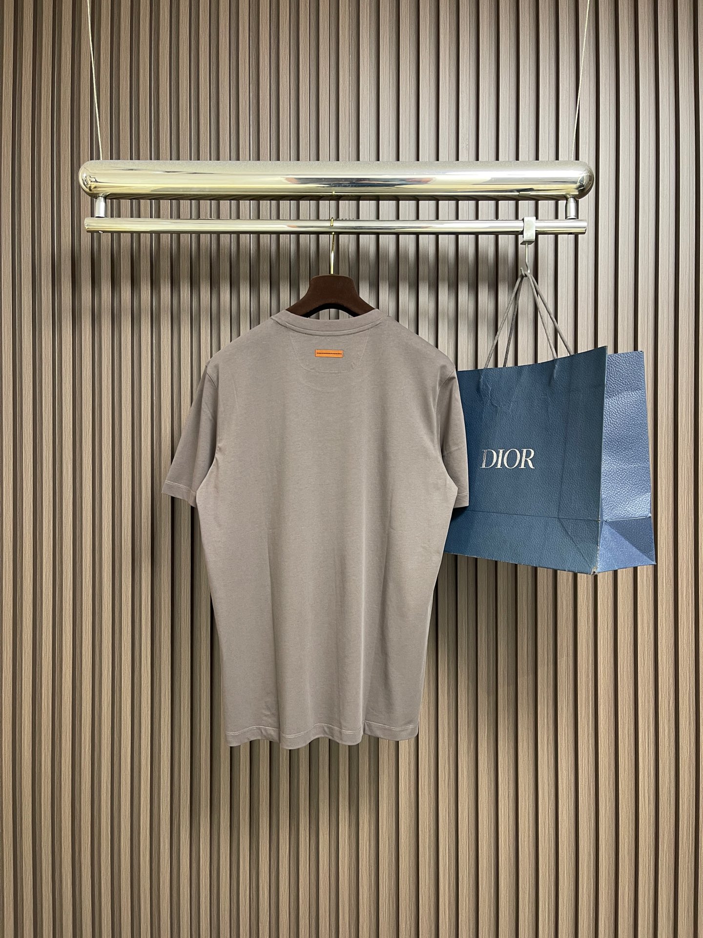 🛒🛒Zegna 2026SS 压印logo标识净色短袖T恤。定制60支三股平纹精棉面料 极致柔软舒适 高