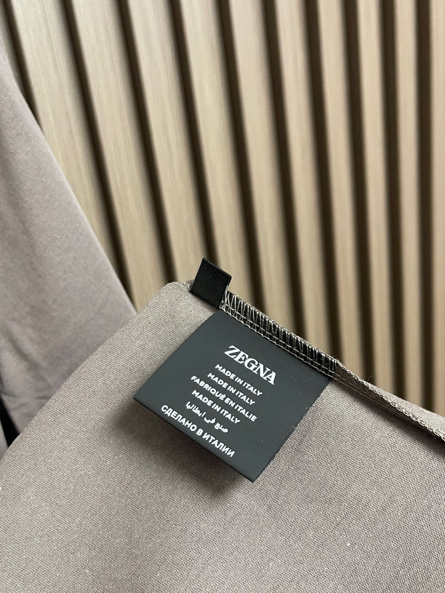 🛒🛒Zegna 2026SS 压印logo标识净色短袖T恤。定制60支三股平纹精棉面料 极致柔软舒适 高