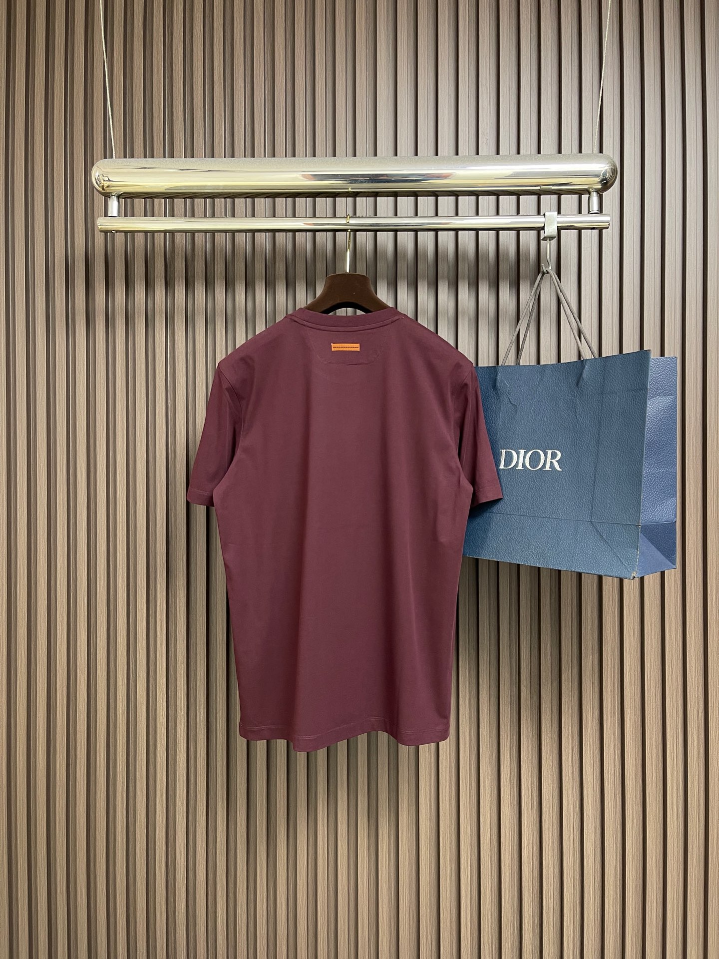 🛒🛒Zegna 2026SS 压印logo标识净色短袖T恤。定制60支三股平纹精棉面料 极致柔软舒适 高