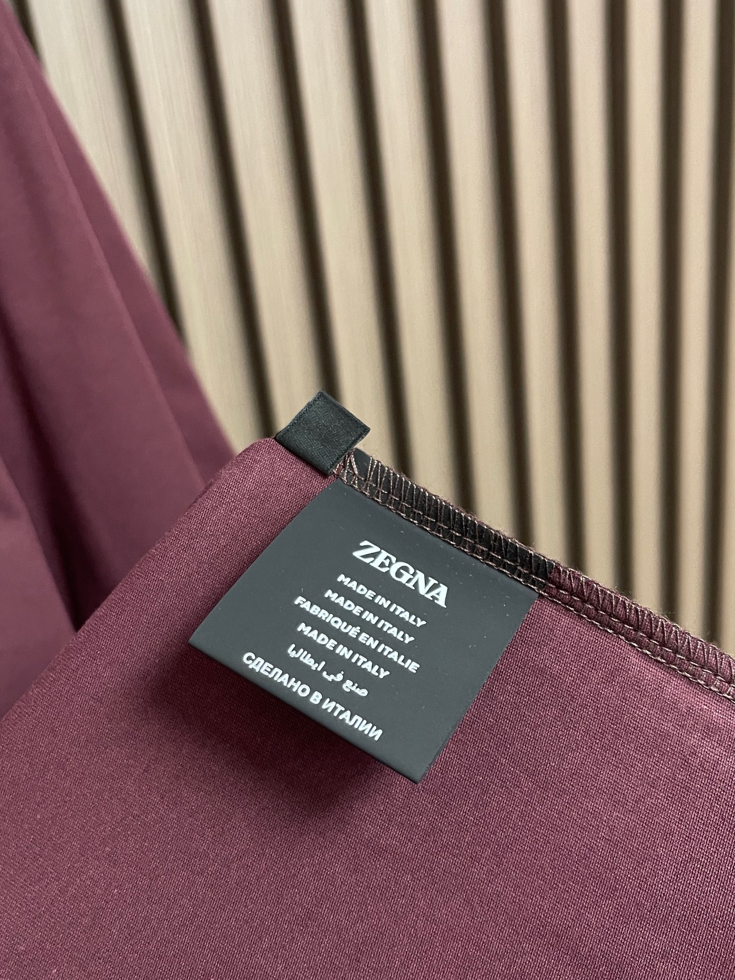 🛒🛒Zegna 2026SS 压印logo标识净色短袖T恤。定制60支三股平纹精棉面料 极致柔软舒适 高