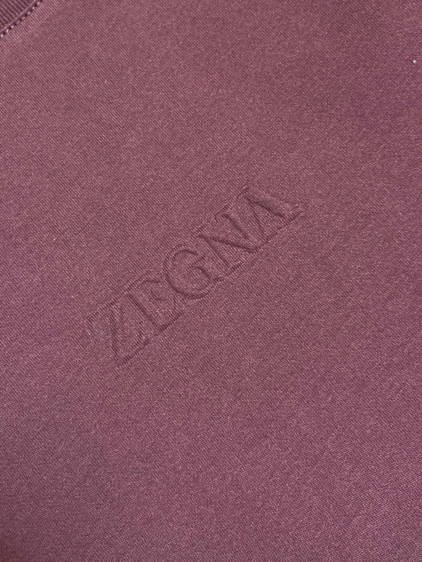 🛒🛒Zegna 2026SS 压印logo标识净色短袖T恤。定制60支三股平纹精棉面料 极致柔软舒适 高
