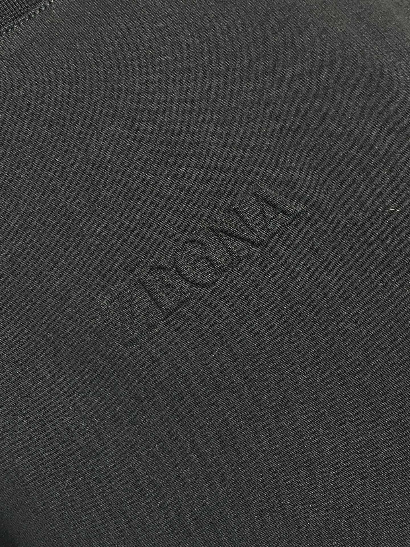 🛒🛒Zegna 2026SS 压印logo标识净色短袖T恤。定制60支三股平纹精棉面料 极致柔软舒适 高
