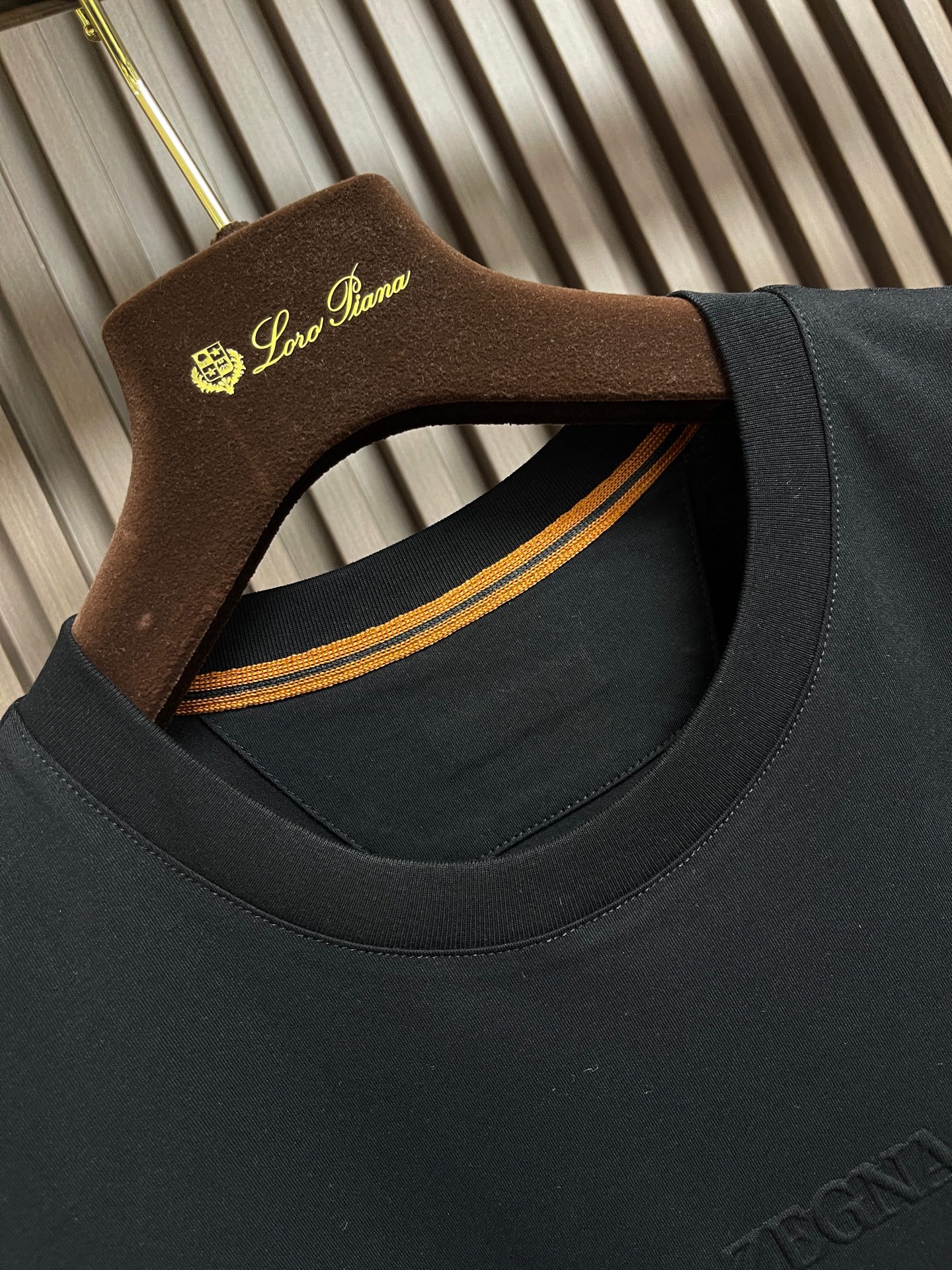 🛒🛒Zegna 2026SS 压印logo标识净色短袖T恤。定制60支三股平纹精棉面料 极致柔软舒适 高