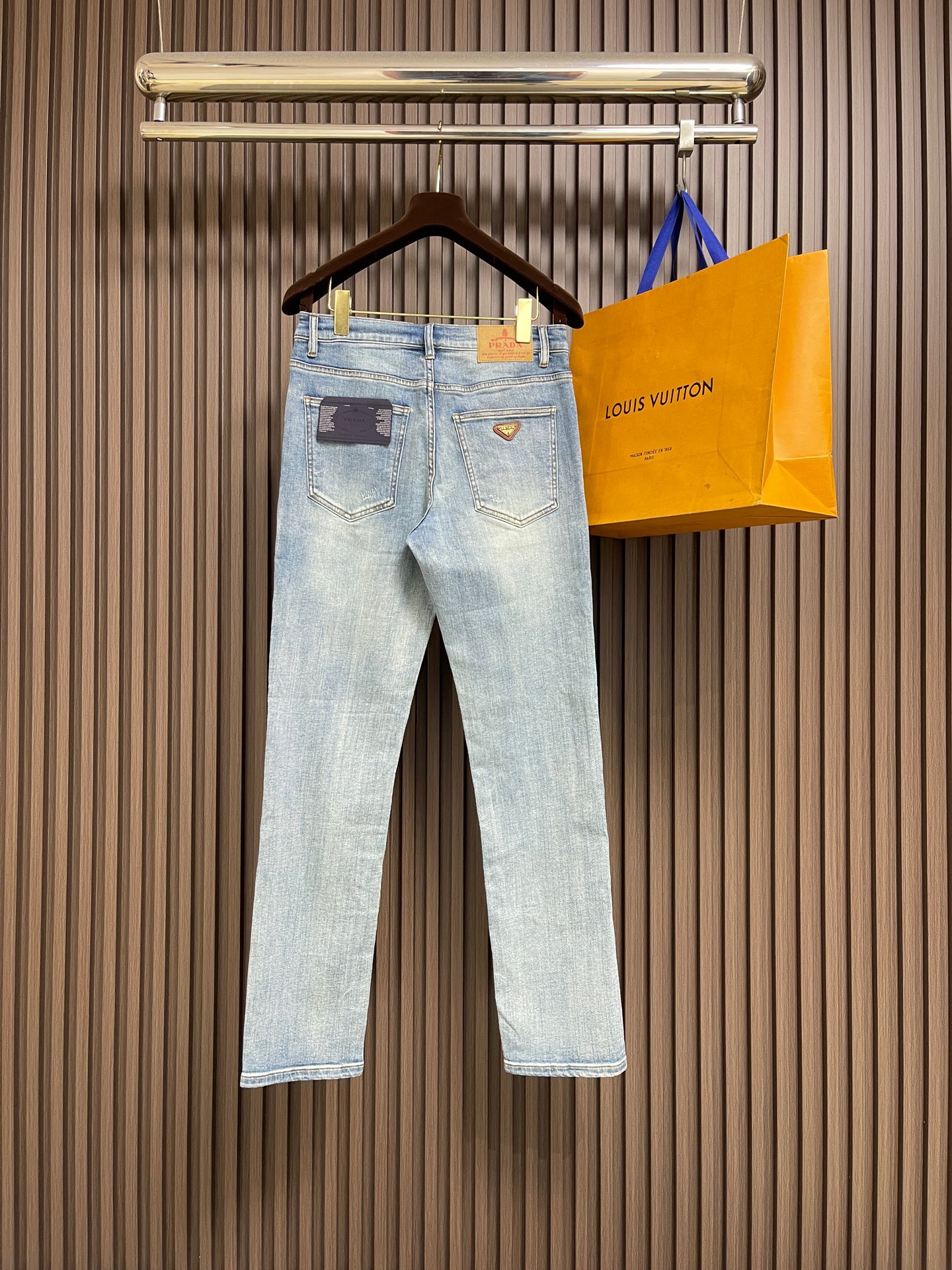 🛒🛒Prada 三角标识牛仔裤 定制复刻 客供五金辅料 原单品质 进口牛仔面料重工洗水 做工走线精细 上