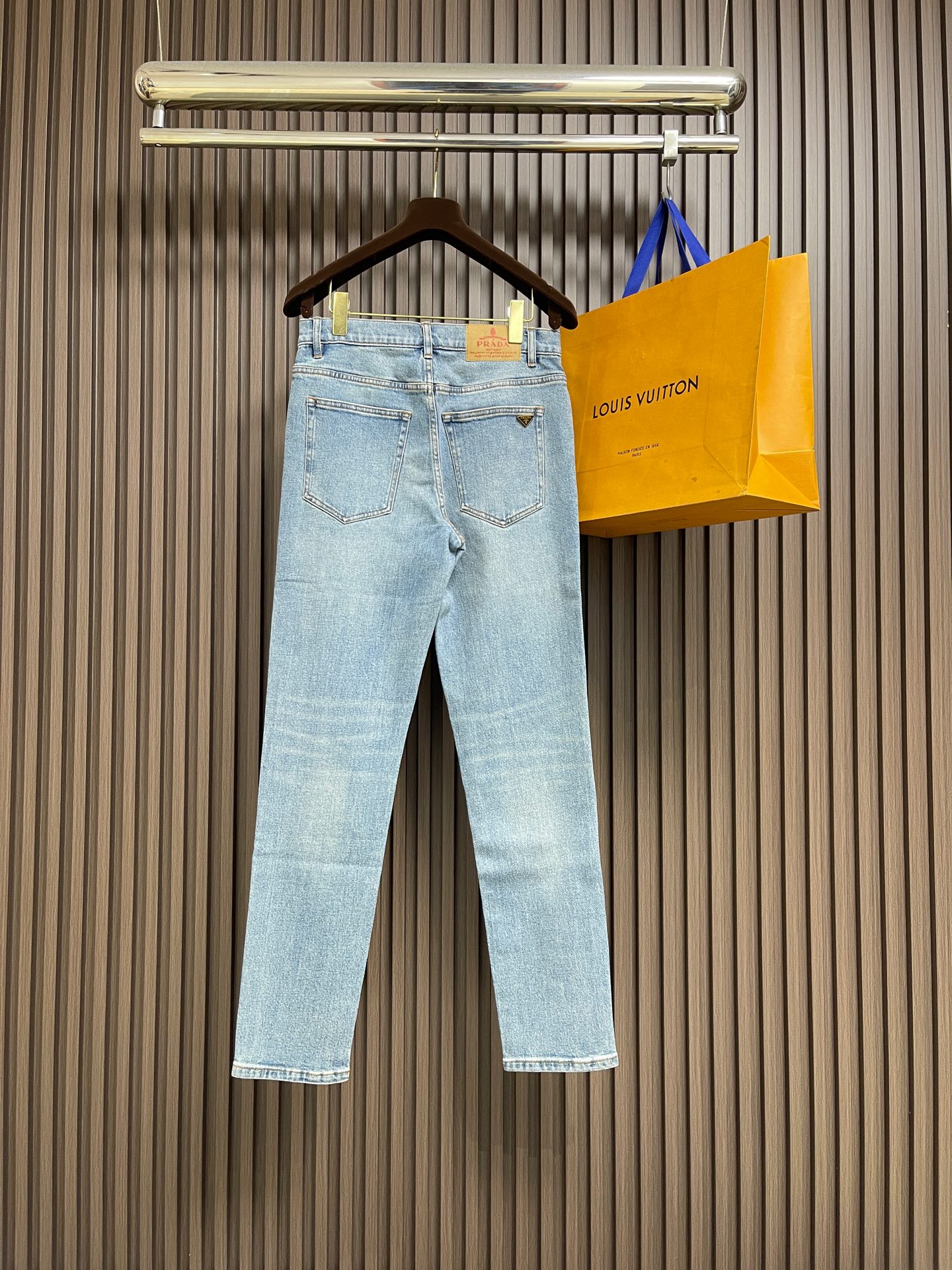 🛒🛒Prada 2026SS早春新款品牌标识牛仔裤 原版定制复刻 客供五金辅料 原单品质 进口牛仔面料重
