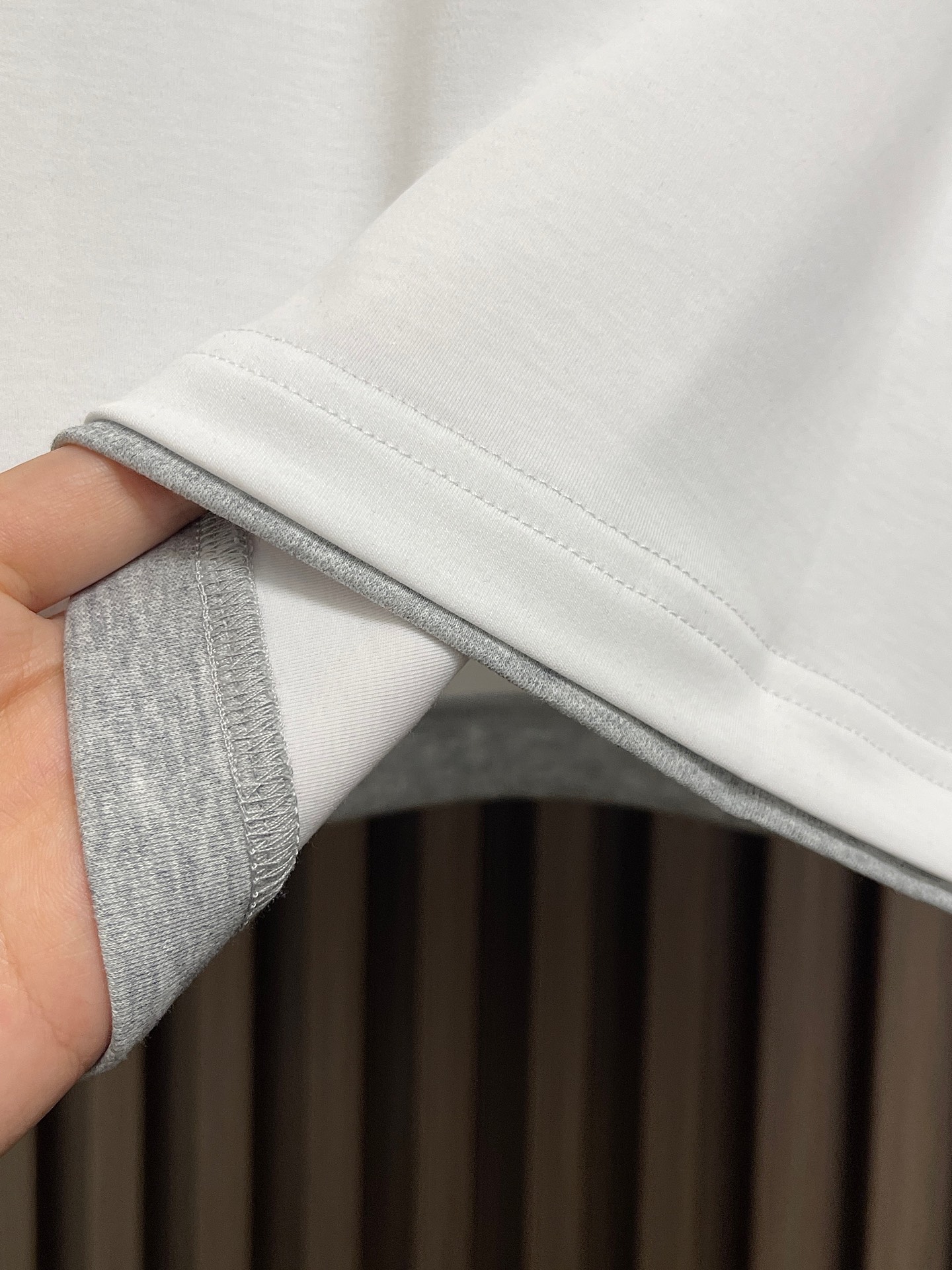 🛒🛒Brunello Cucinelli BC 胸前刺绣假两件圆领短袖T恤，2026SS早春新款短袖 男
