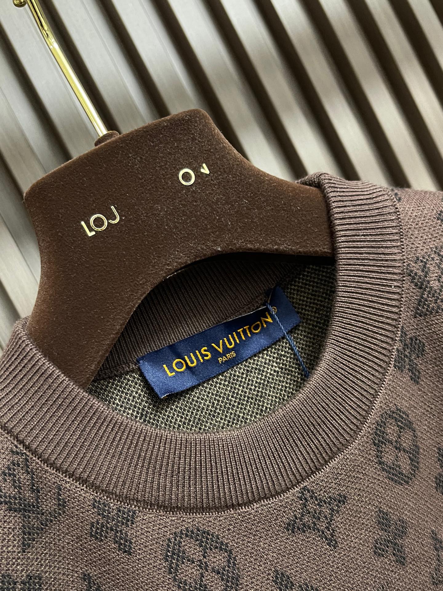 🛒🛒LV 2026SS Monogram提花圆领罗纹衣领短袖T恤，印度的炽热阳光与传统染色工艺奠定202