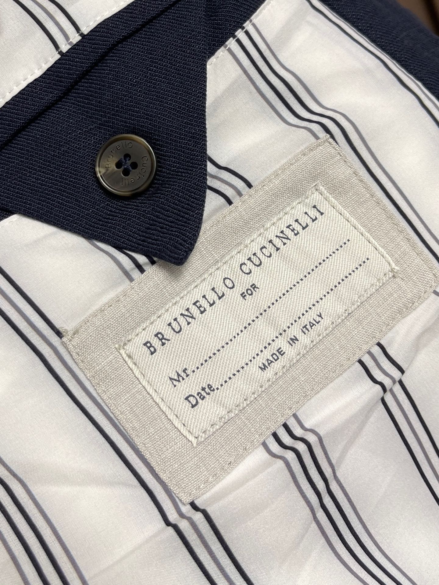 🛒🛒BrunelloCucinelli布鲁内洛·库奇内利 BC 长袖立领夹克外套，臻选高端弹力纯棉面料，