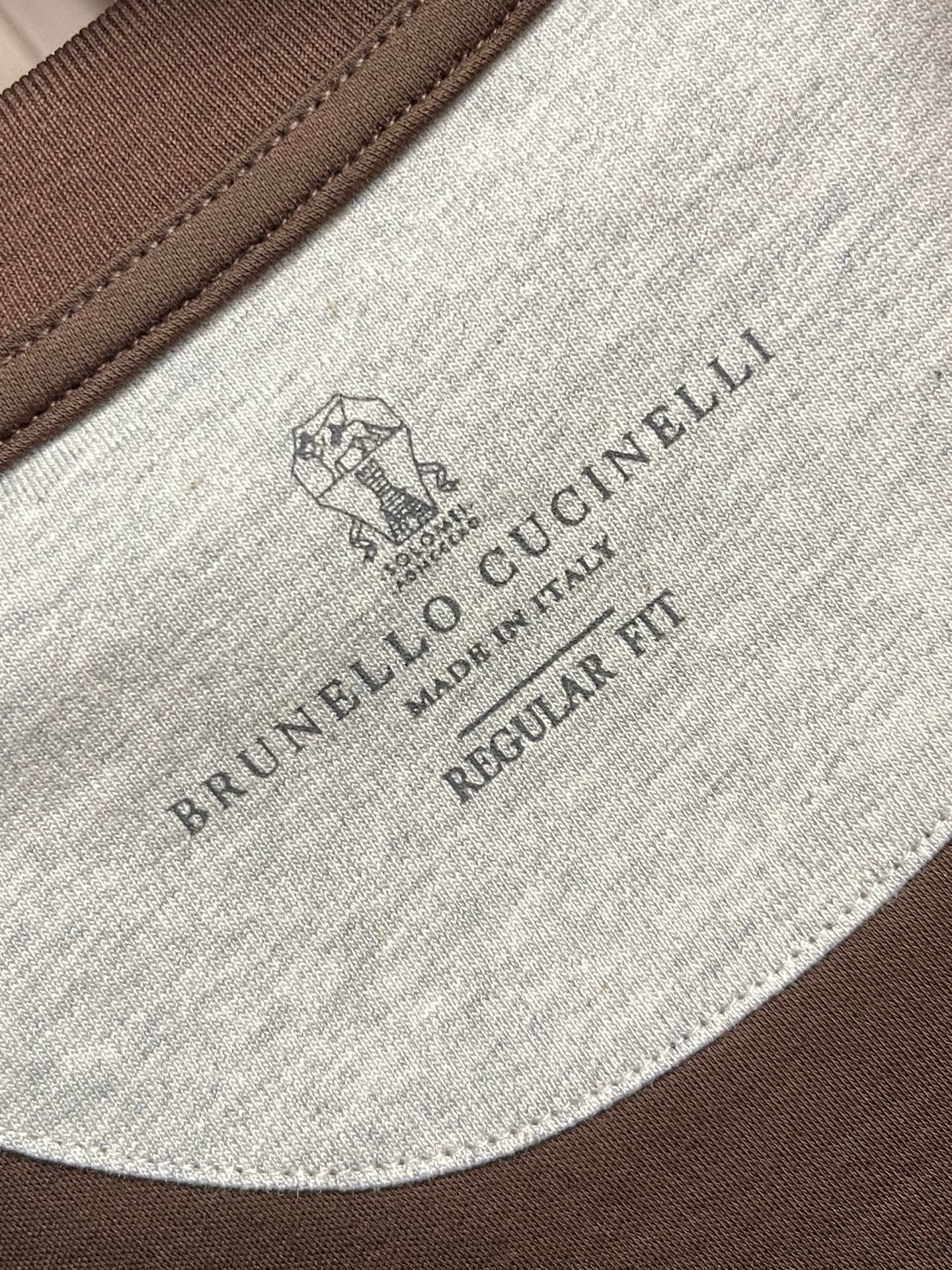 🛒🛒Brunello Cucinelli BC 标识印花短袖T恤，定制云柔精梳棉 轻盈柔软 舒适贴肤 以