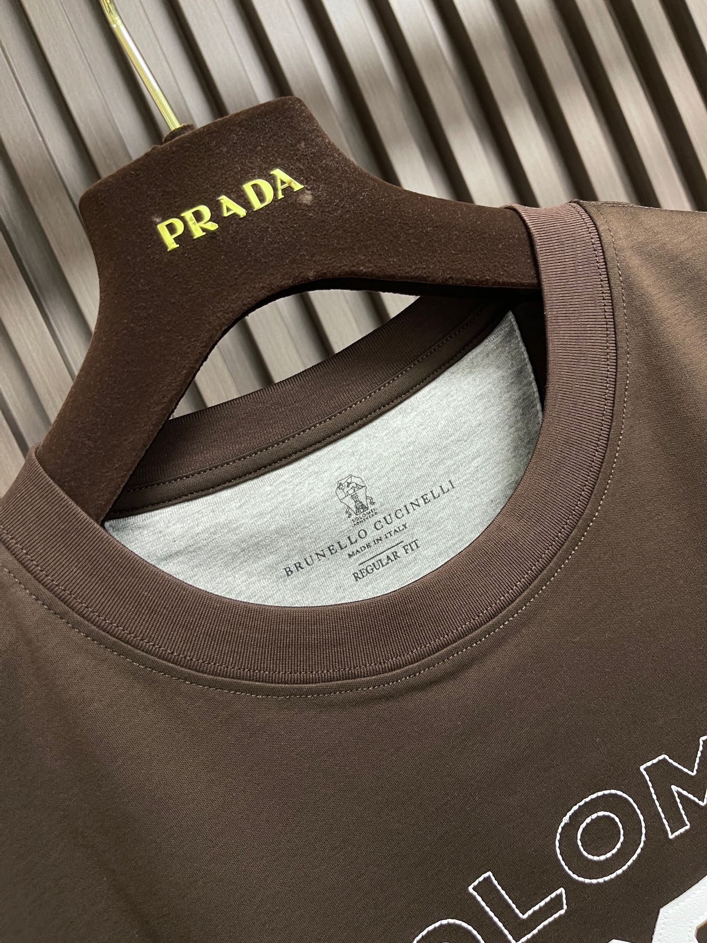 🛒🛒Brunello Cucinelli BC 标识印花短袖T恤，定制云柔精梳棉 轻盈柔软 舒适贴肤 以